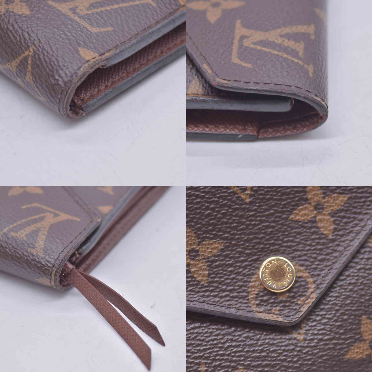 $570 2020 LOUIS VUITTON Monogram Victorine Wallet Brown TH0250 10021363