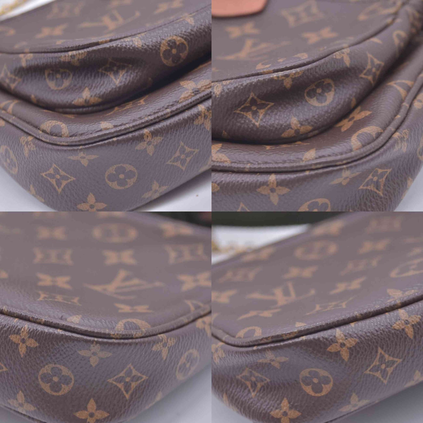$2930 RFID Louis Vuitton Monogram Multi Pochette Accessories Kaki CONSIGNMENT