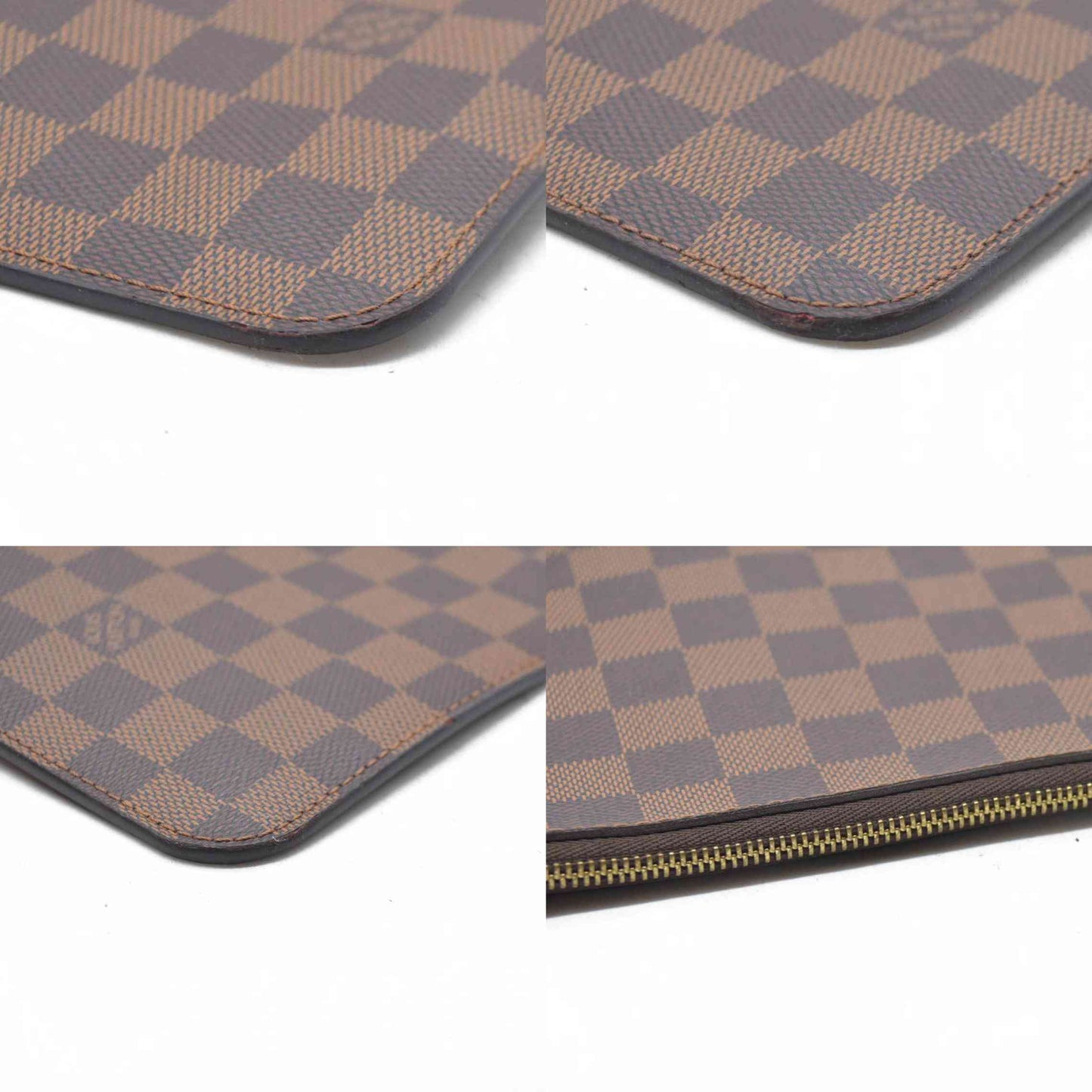$1150 Louis Vuitton  Damier Ebene Neverfull MM GM Pochette