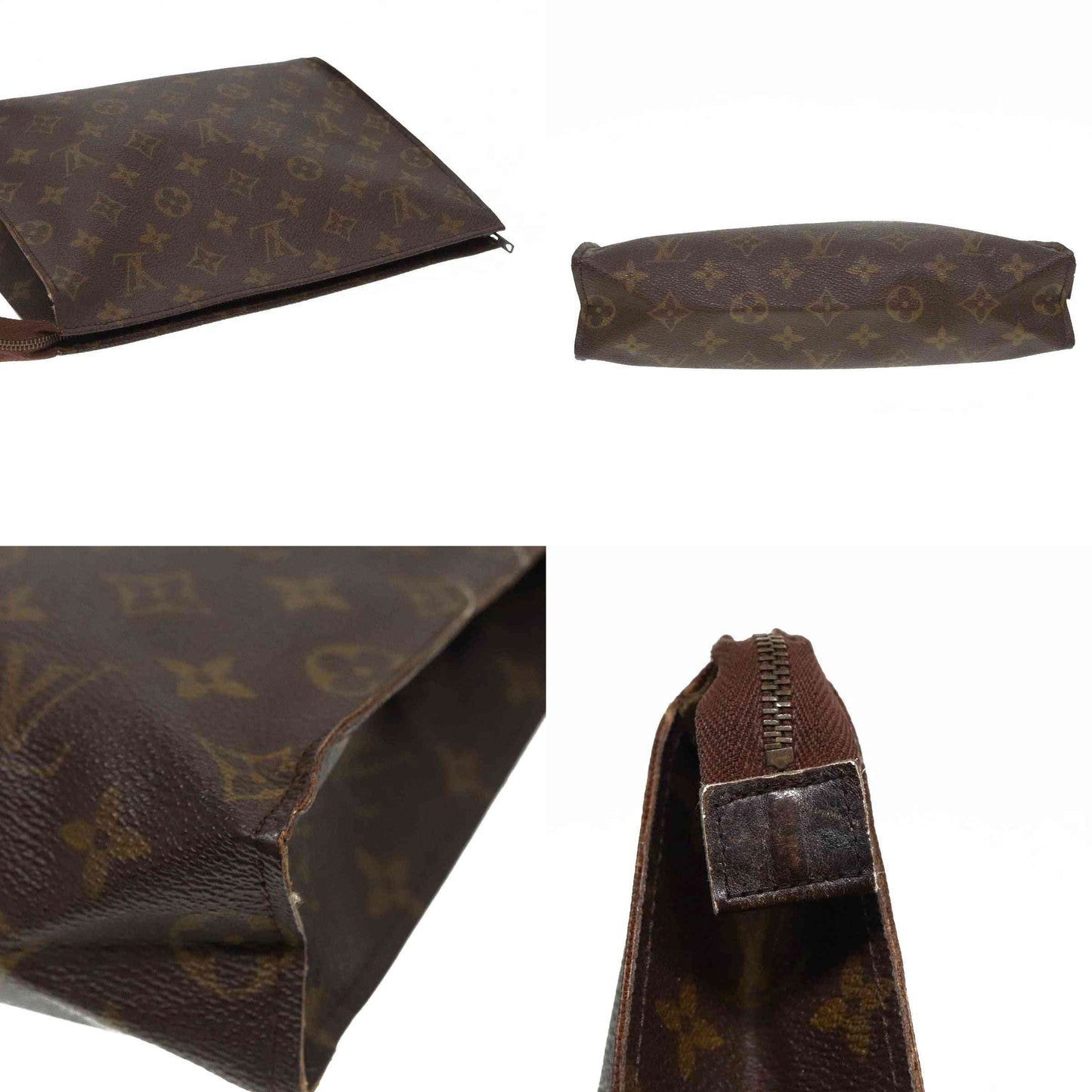 Louis Vuitton  Monogram Toiletry Pouch 26 Leather Interior Tab