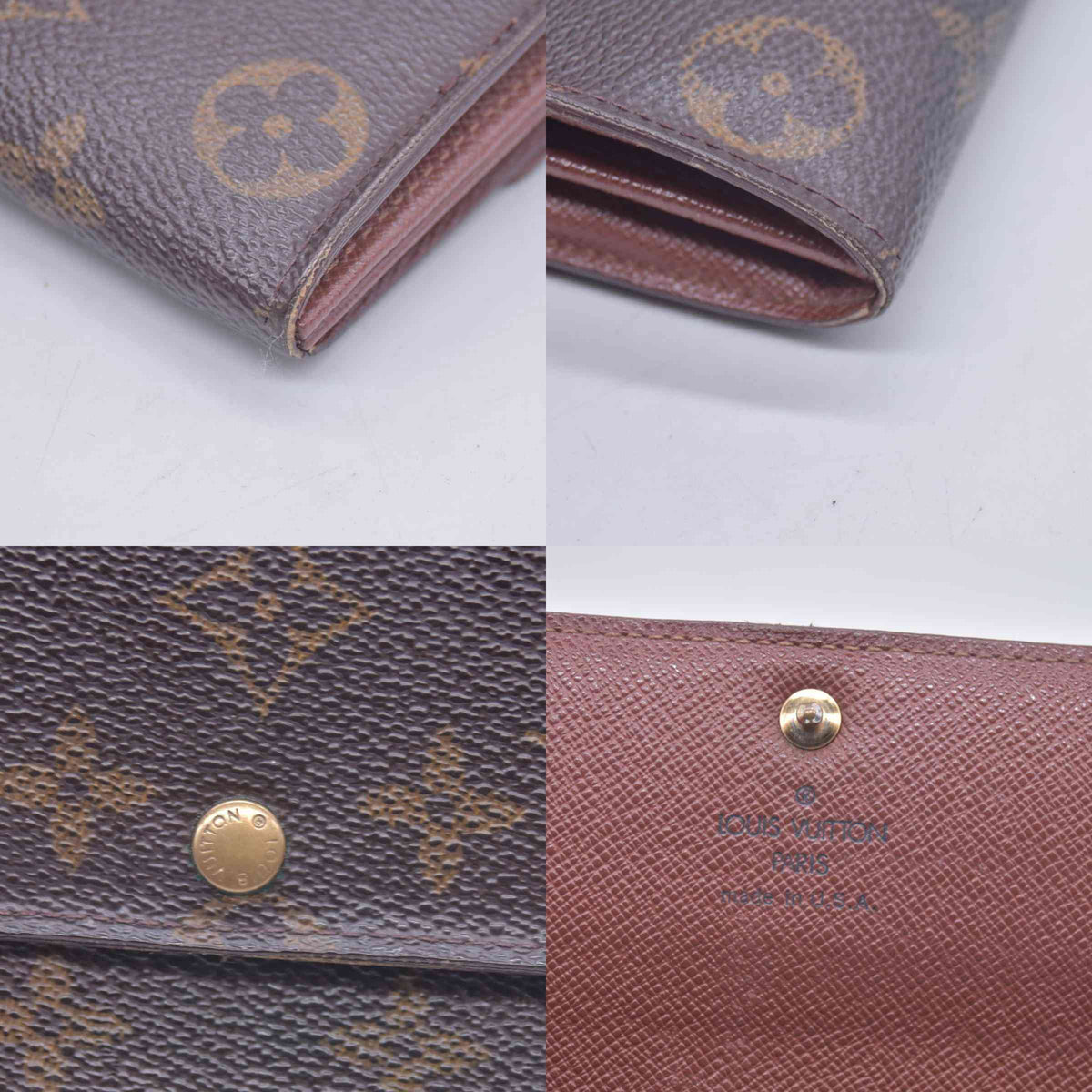 $725 2000 Louis Vuitton Monogram Sarah Wallet SD1010 CONSIGNMENT 10021127