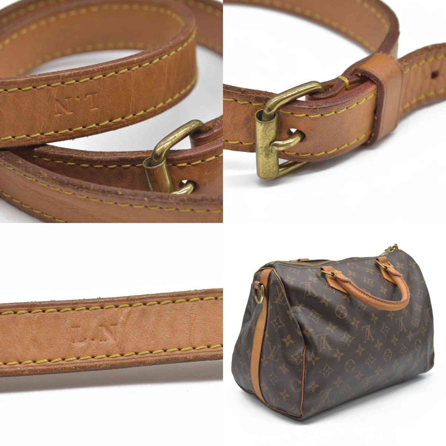 $1980 Louis Vuiton Monogram Speedy Bandouliere 30 DU4191 2011