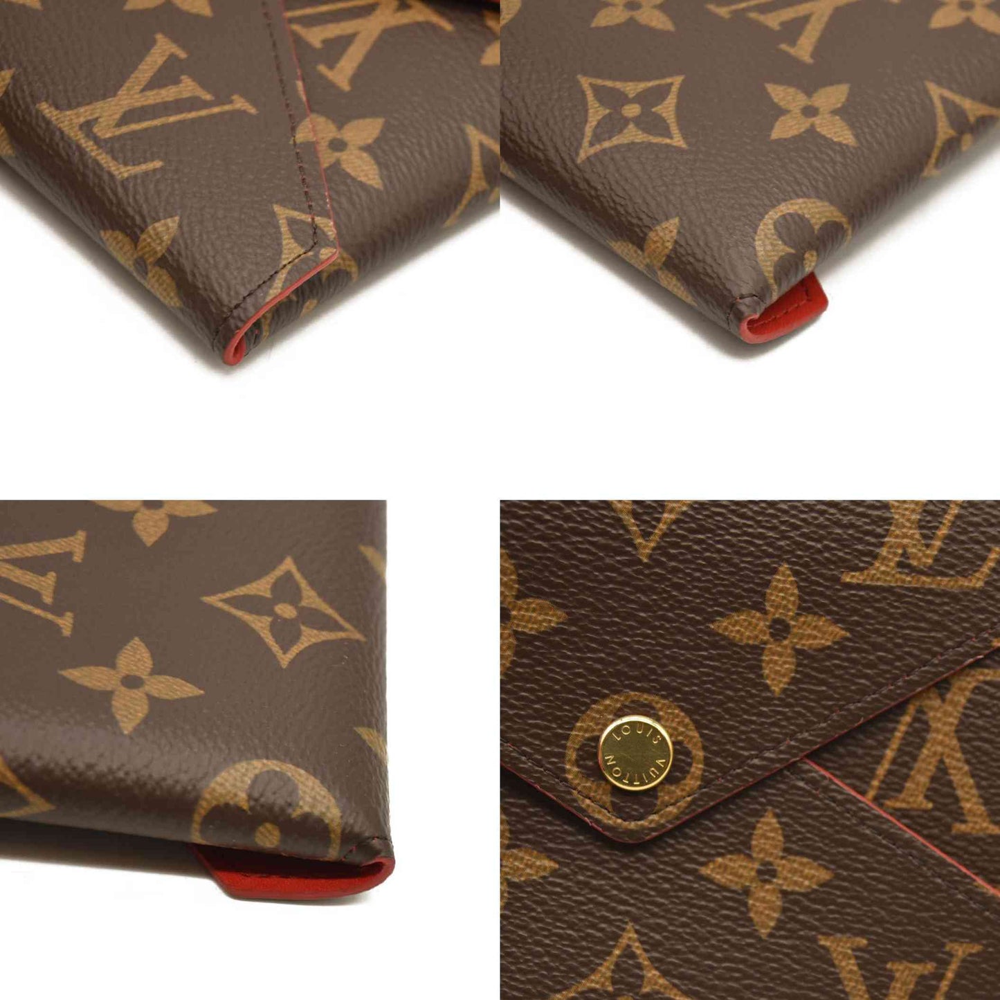 Louis Vuitton  Monogram Medium Kirigami Pochette Insert Red