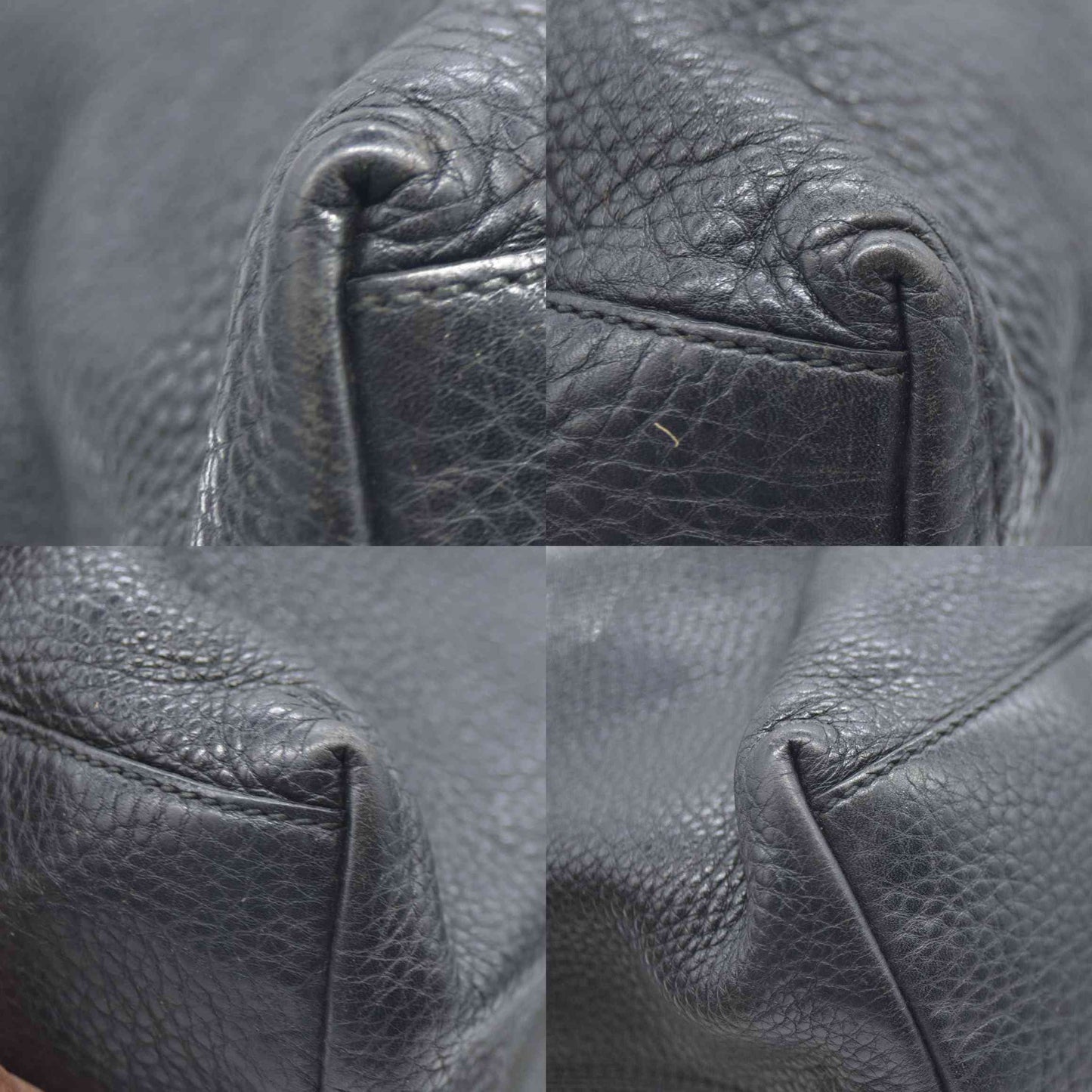 Gucci Pebbled Calfskin Medium Soho Chain Shoulder Bag Black