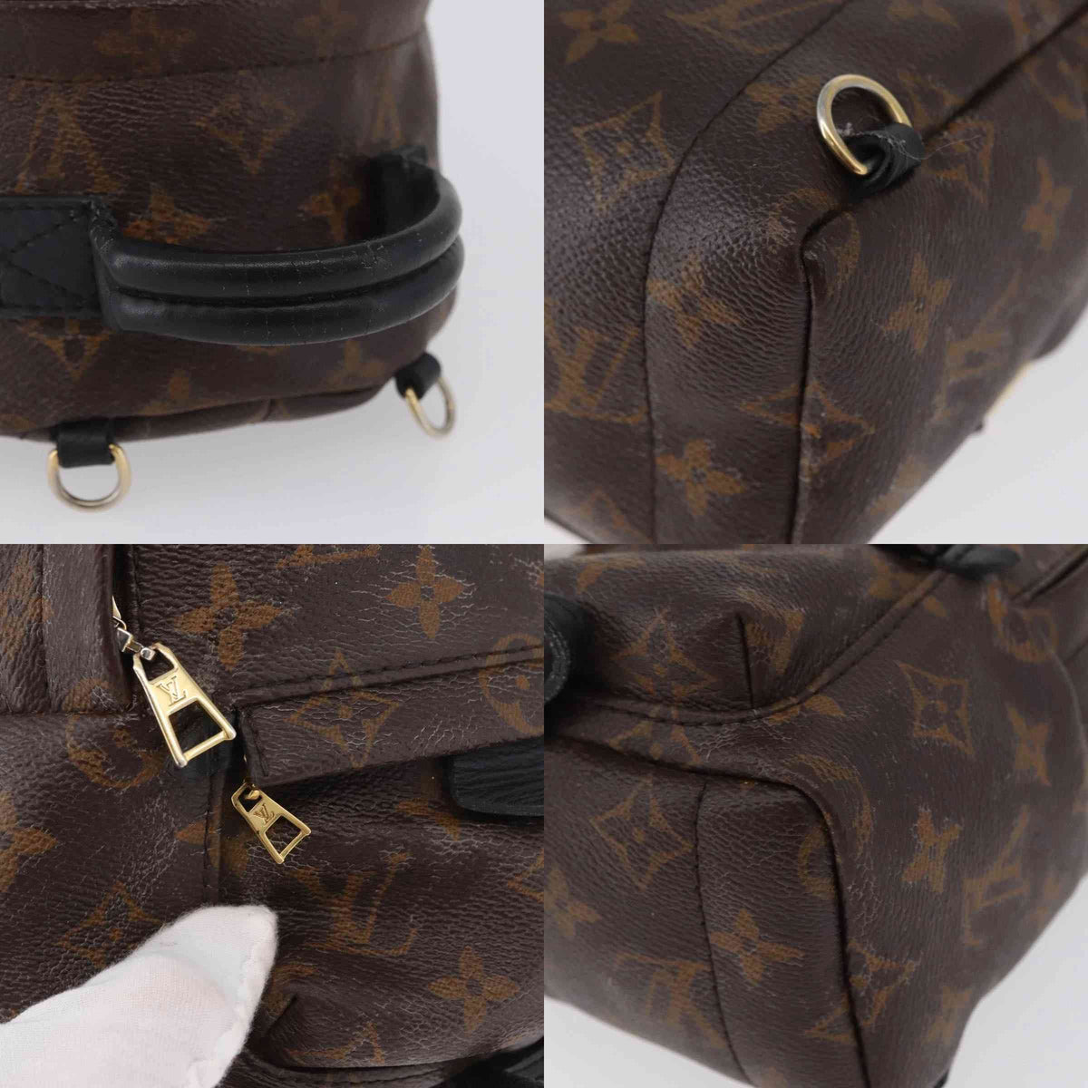$2,340 2020 Louis Vuitton Monogram Palm Springs Mini Backpack FL2200