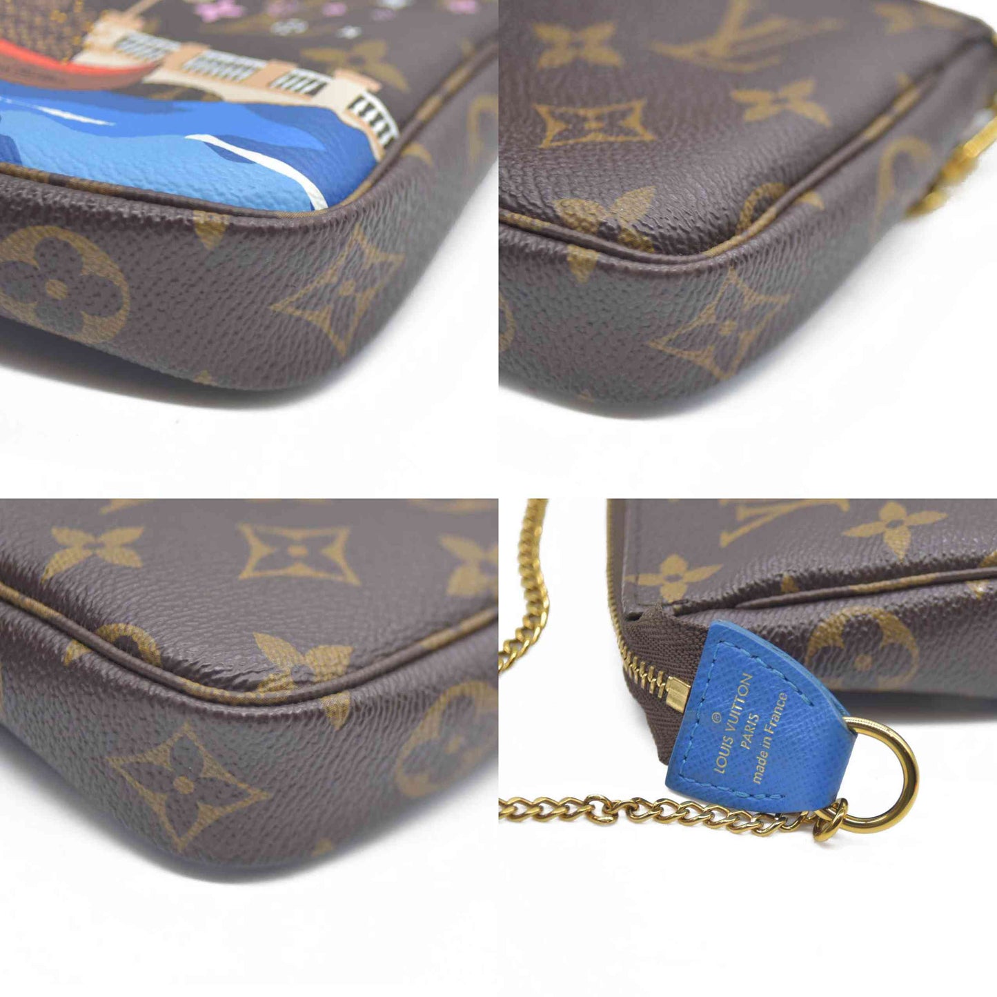 Louis Vuitton  Monogram 2019 Christmas Animation Mini Venice Pochette Accessories Blue