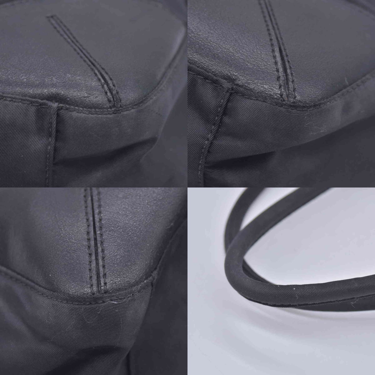 $750 Vintage Prada Black Nylon Tessuto Tote