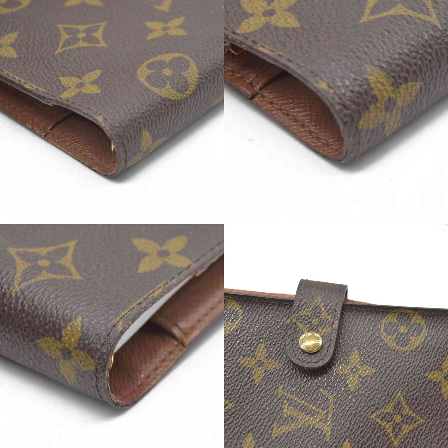 $495 CONSIGNMENT Louis Vuitton Monogram Agenda PM Notebook Cover Brown