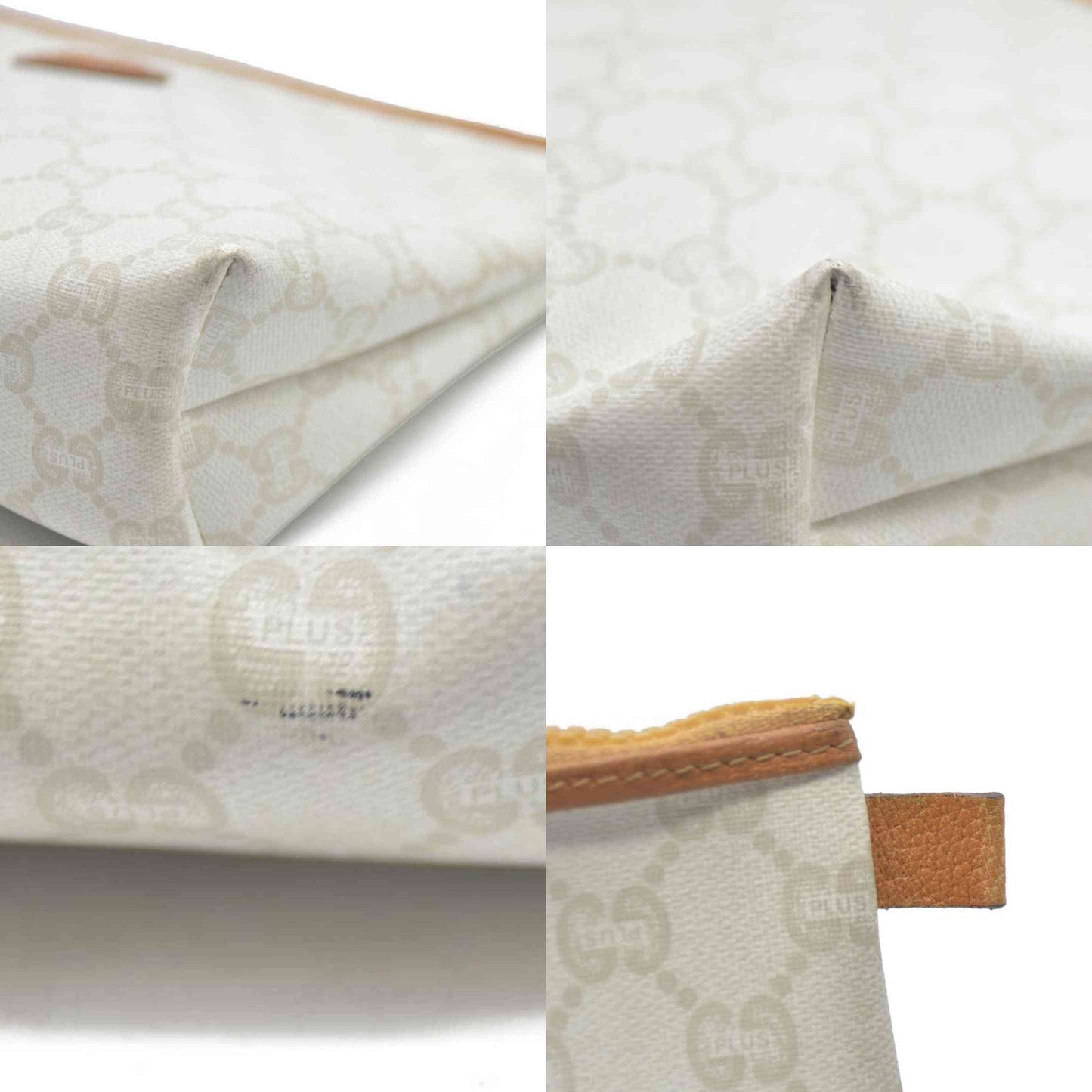 Gucci GG  Gucci Plus PVC Leather Pouch Clutch Bag