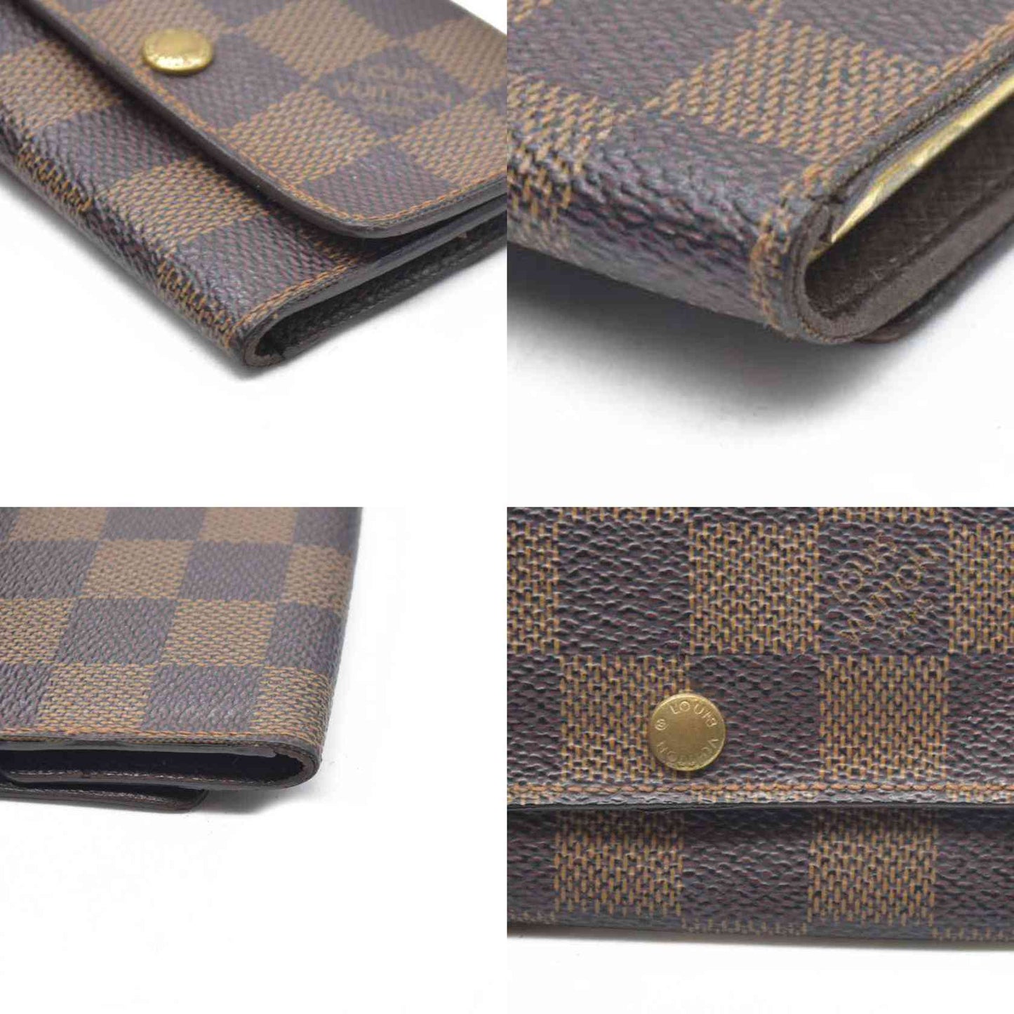 AUCTION $345 Louis Vuitton Damier Multicles 6 Ring Key Case Brown CT1011