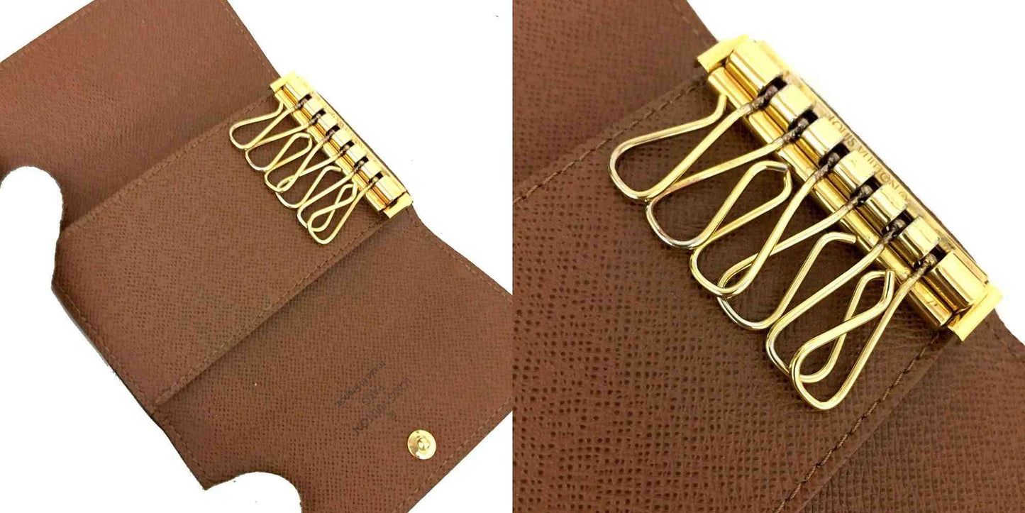Louis Vuitton Monogram Multicles 6 Ring Key Case Brown RFID