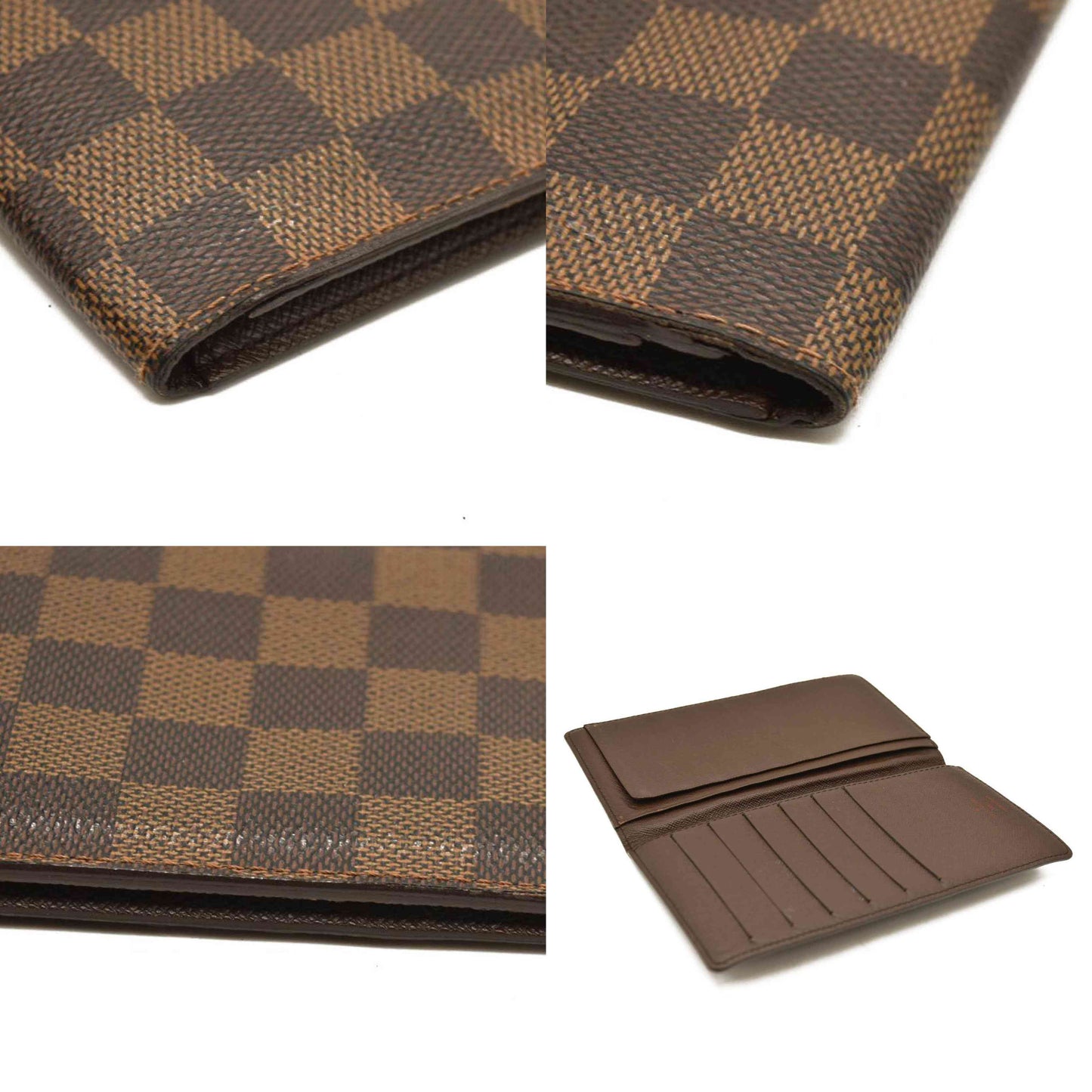 Louis Vuitton  Damier Ebene Porte-Cartes Credit Yen Checkbook Wallet CA0025