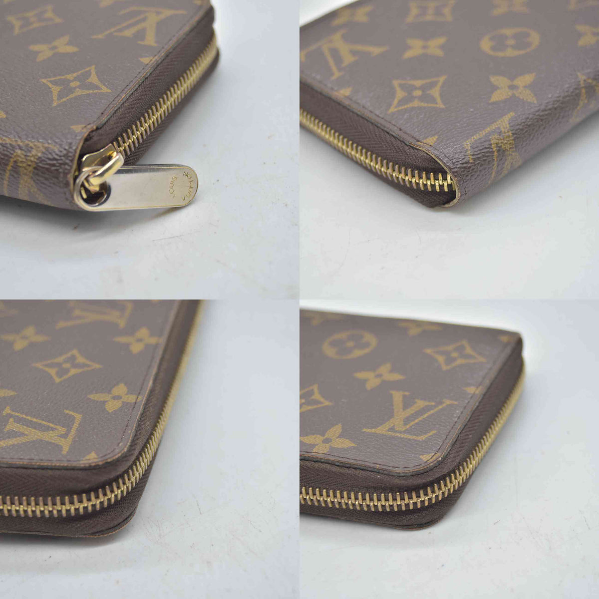 $965 2015 Louis Vuitton Monogram Zippy Wallet CA4195