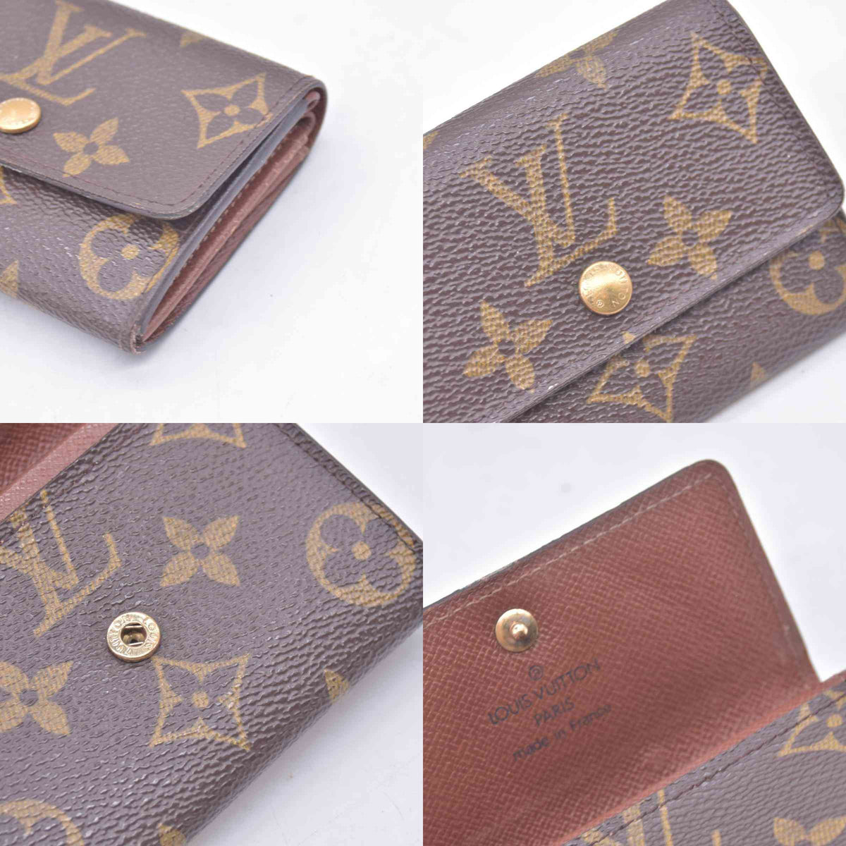 $350 LOUIS VUITTON Monogram Plat Coin Purse CONSIGNMENT 10021453