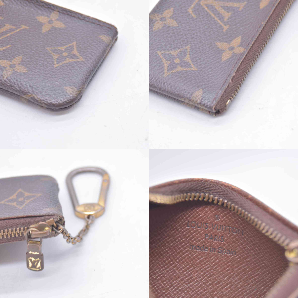 $355 LOUIS VUITTON Monogram Key Pouch Cles CONSIGNMENT 10021445