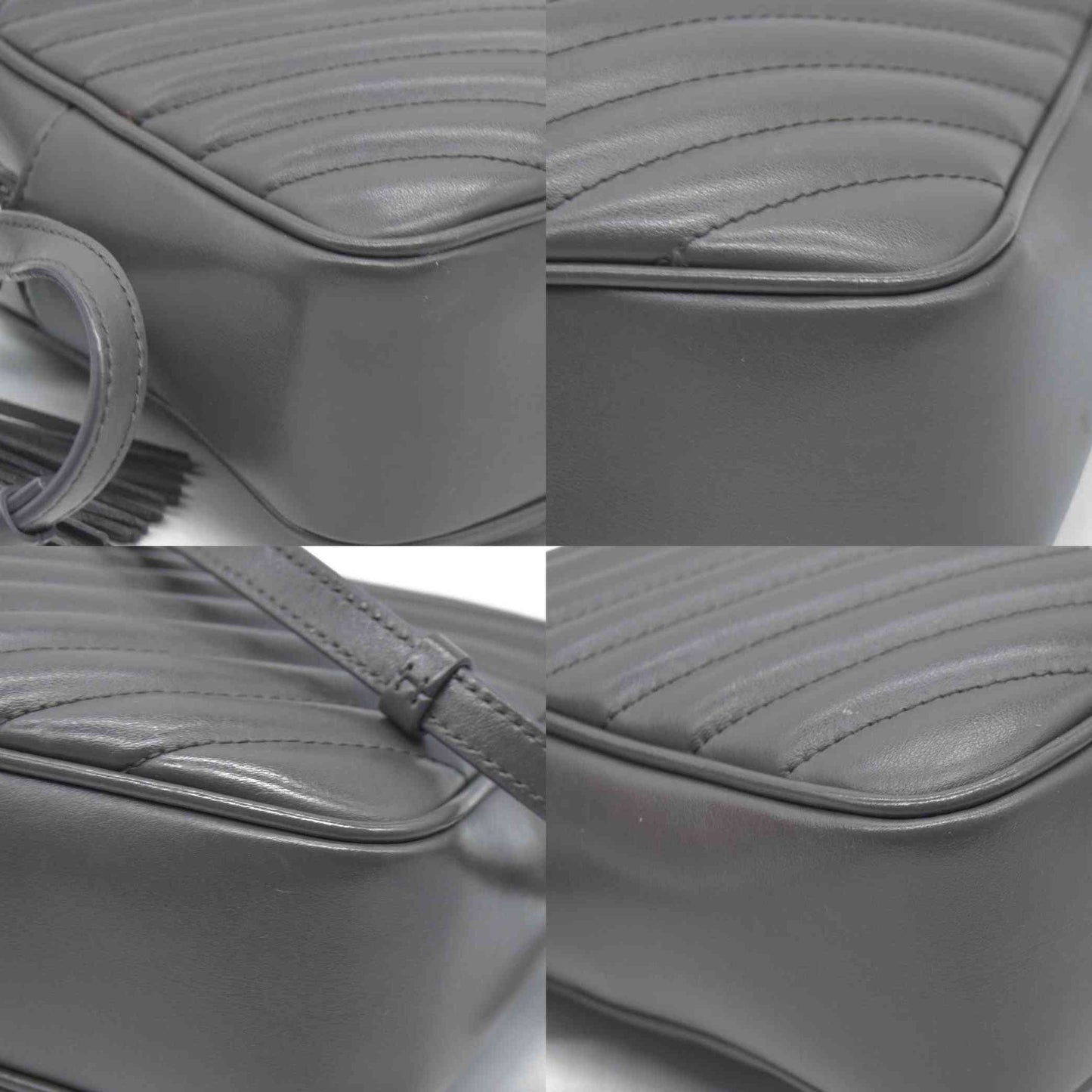 $1690 Saint Laurent Chevron Lou Camera