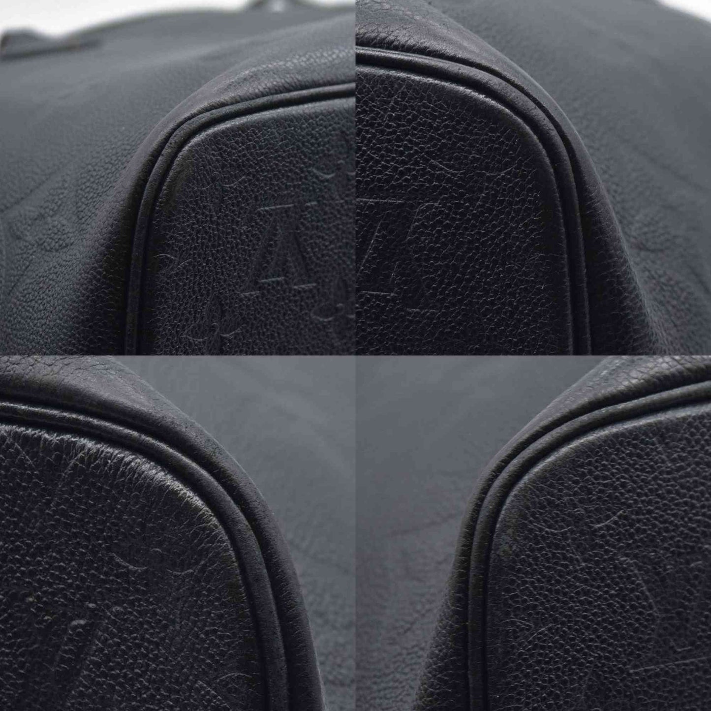 $2940 Louis Vuitton  Empreinte Monogram Giant Neverfull MM Black