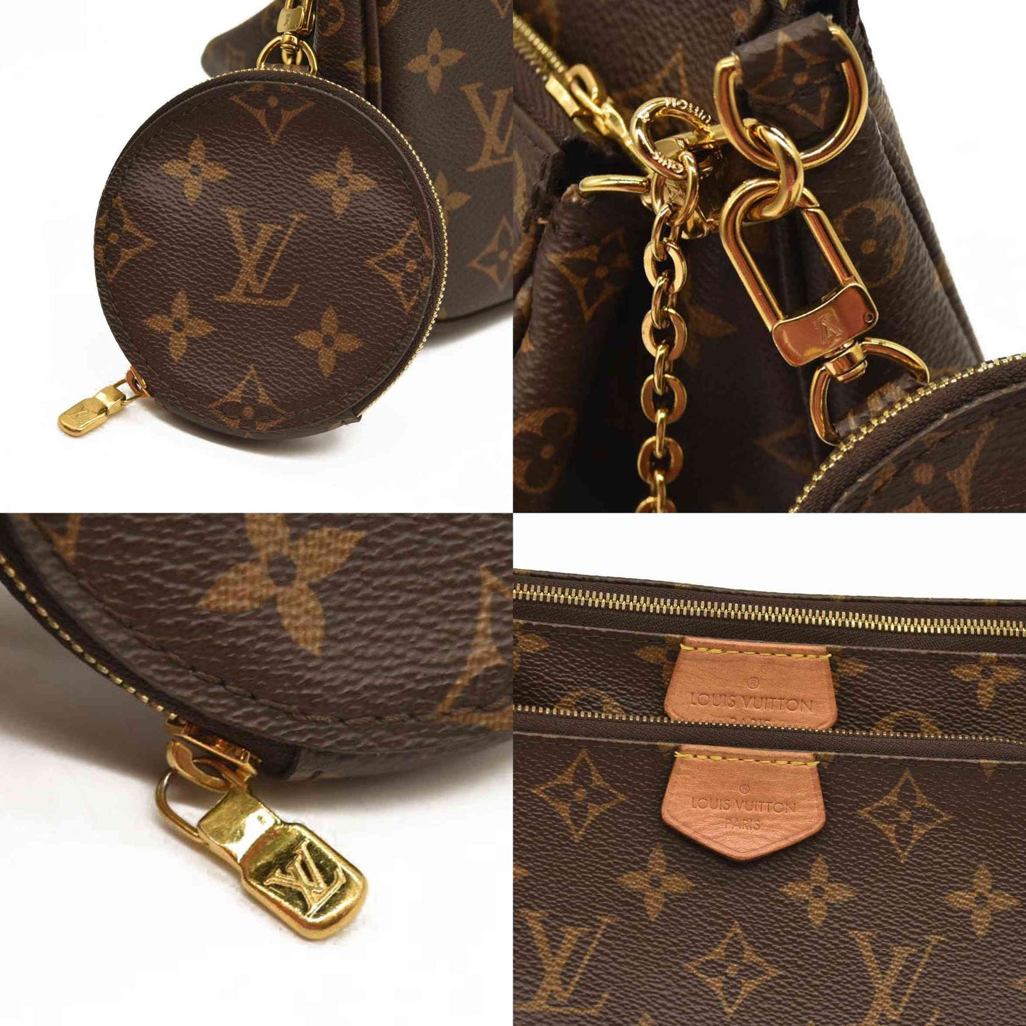 Louis Vuitton  Monogram Multi Pochette Accessories Kaki RFID TA3270