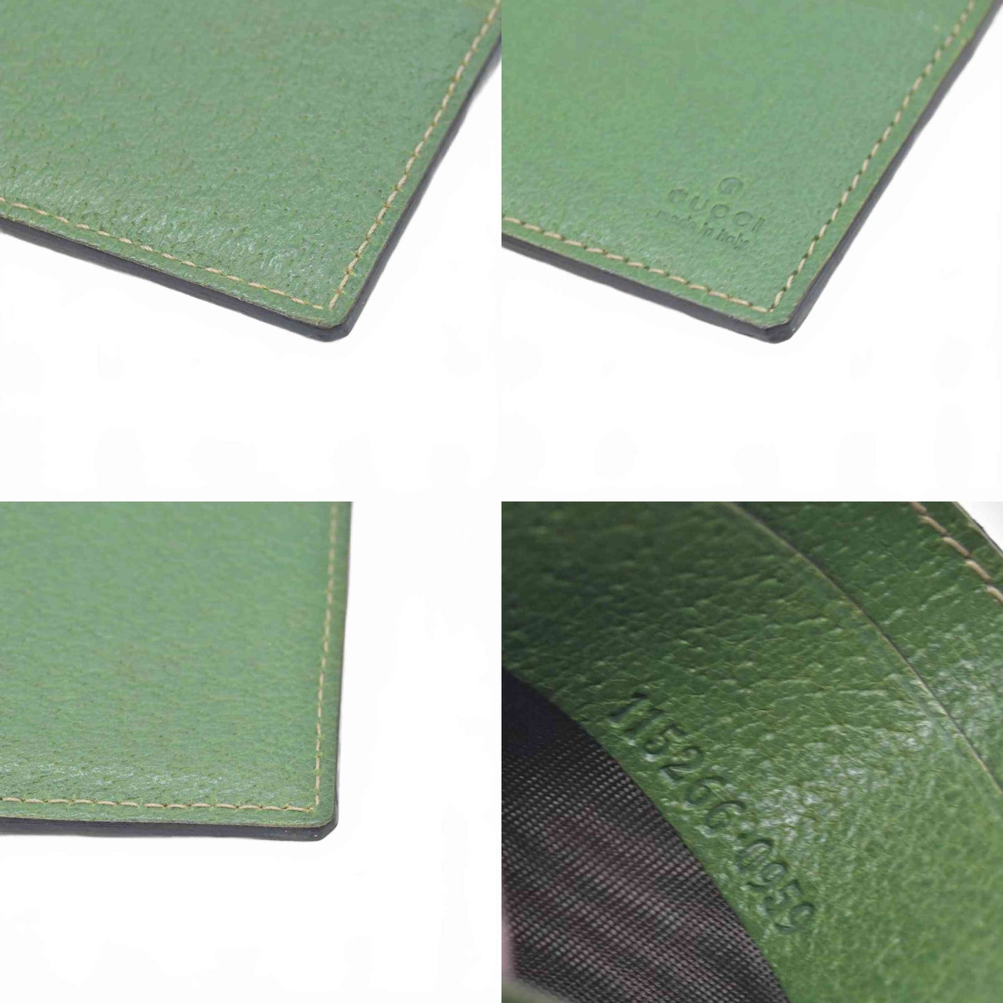 $330 Gucci Green Leather Card Holder – Consignment
