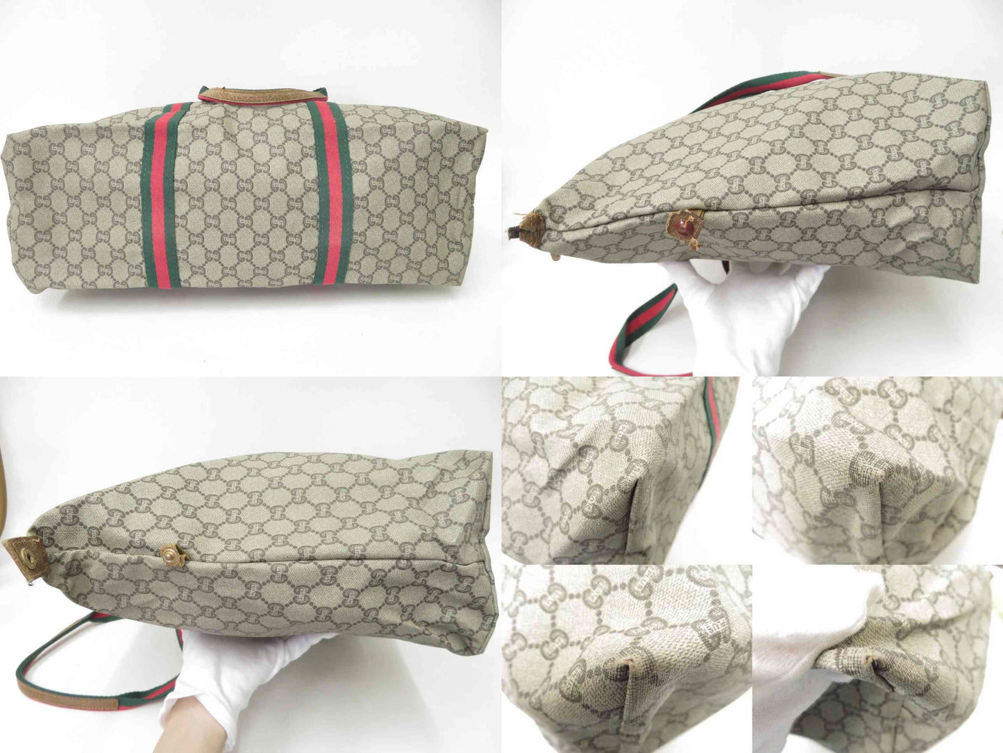 Gucci Gucci Plus Sherry Line PVC Leather Tote Shoulder Bag