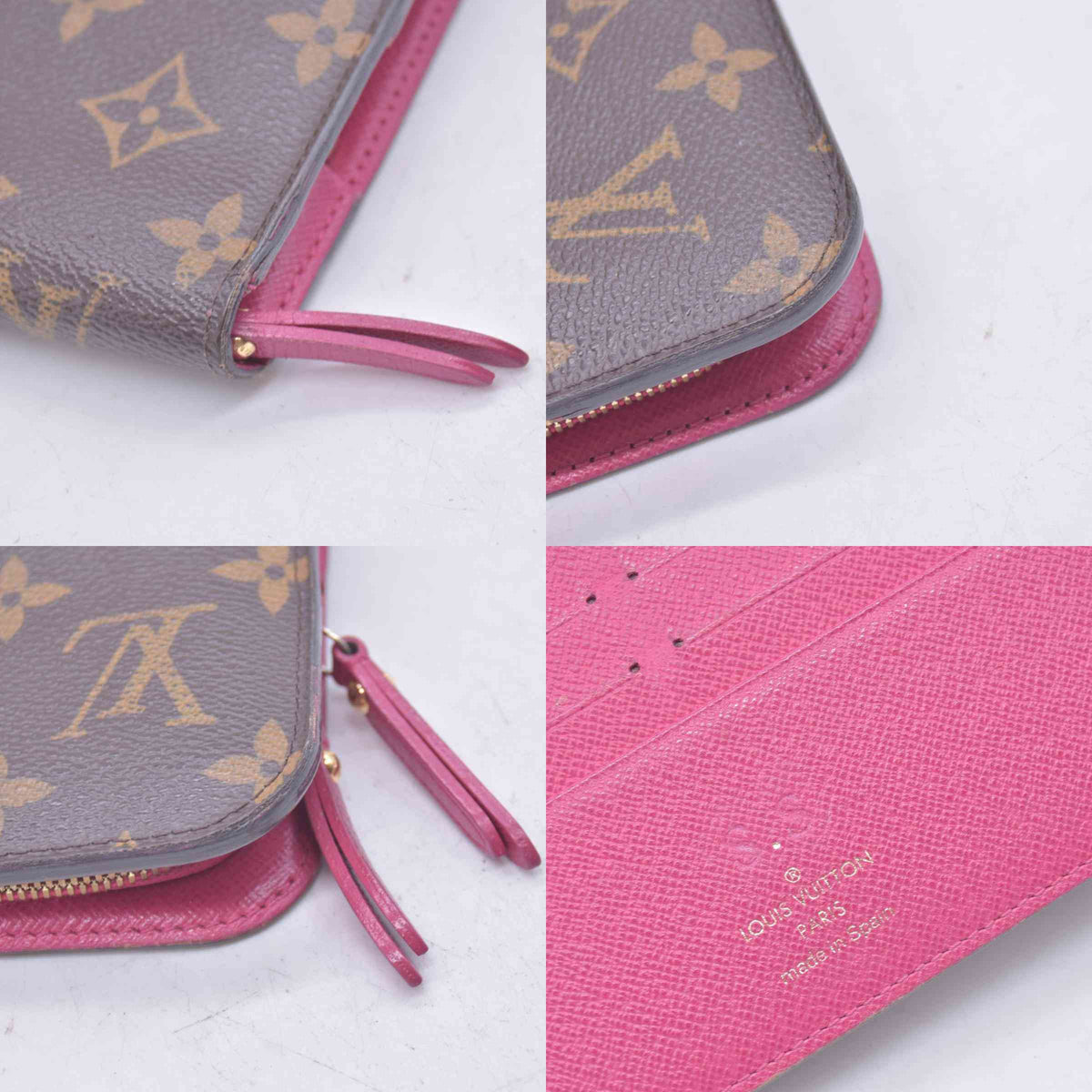$745 LOUIS VUITTON Monogram Insolite Wallet Hot Pink CONSIGNMENT 10021447