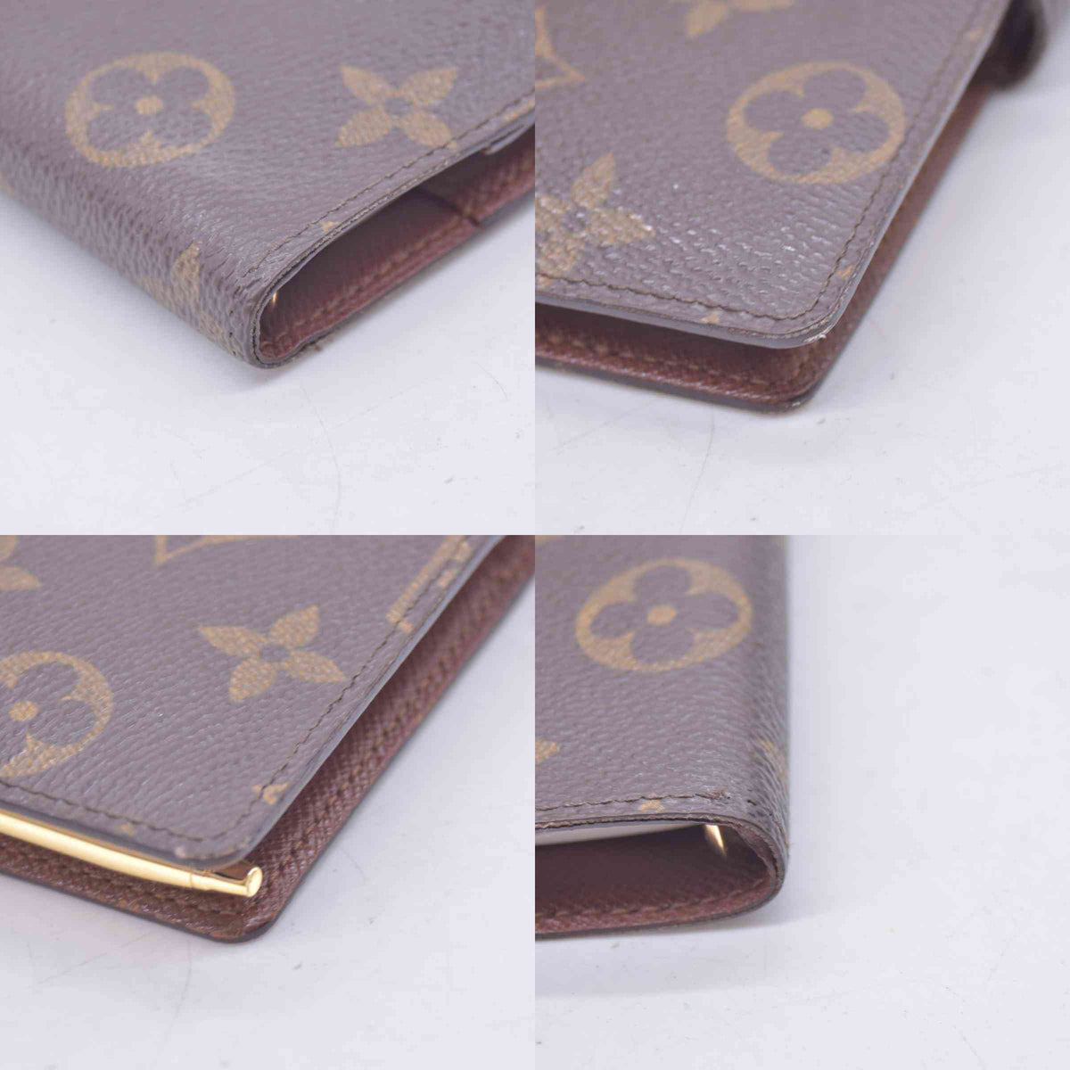 $415 2001 LOUIS VUITTON Monogram Agenda PM Small Ring Planner Cover Brown CA1011 CONSIGNMENT 10021429