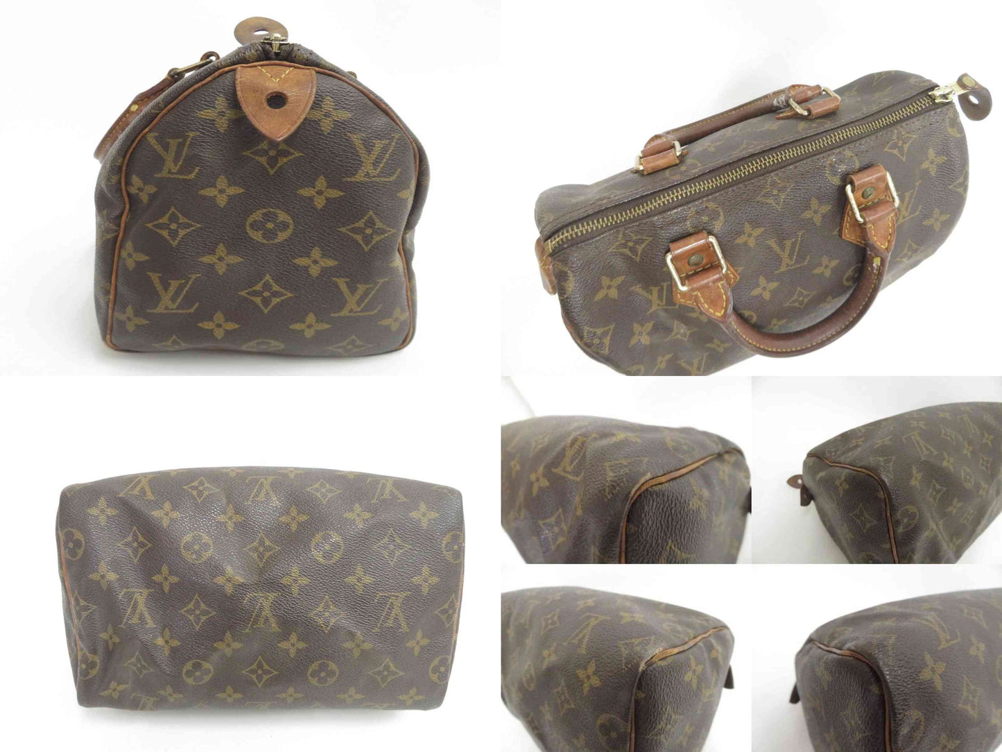 Louis Vuitton Speedy 25 Handbag Monogram Brown SP1928