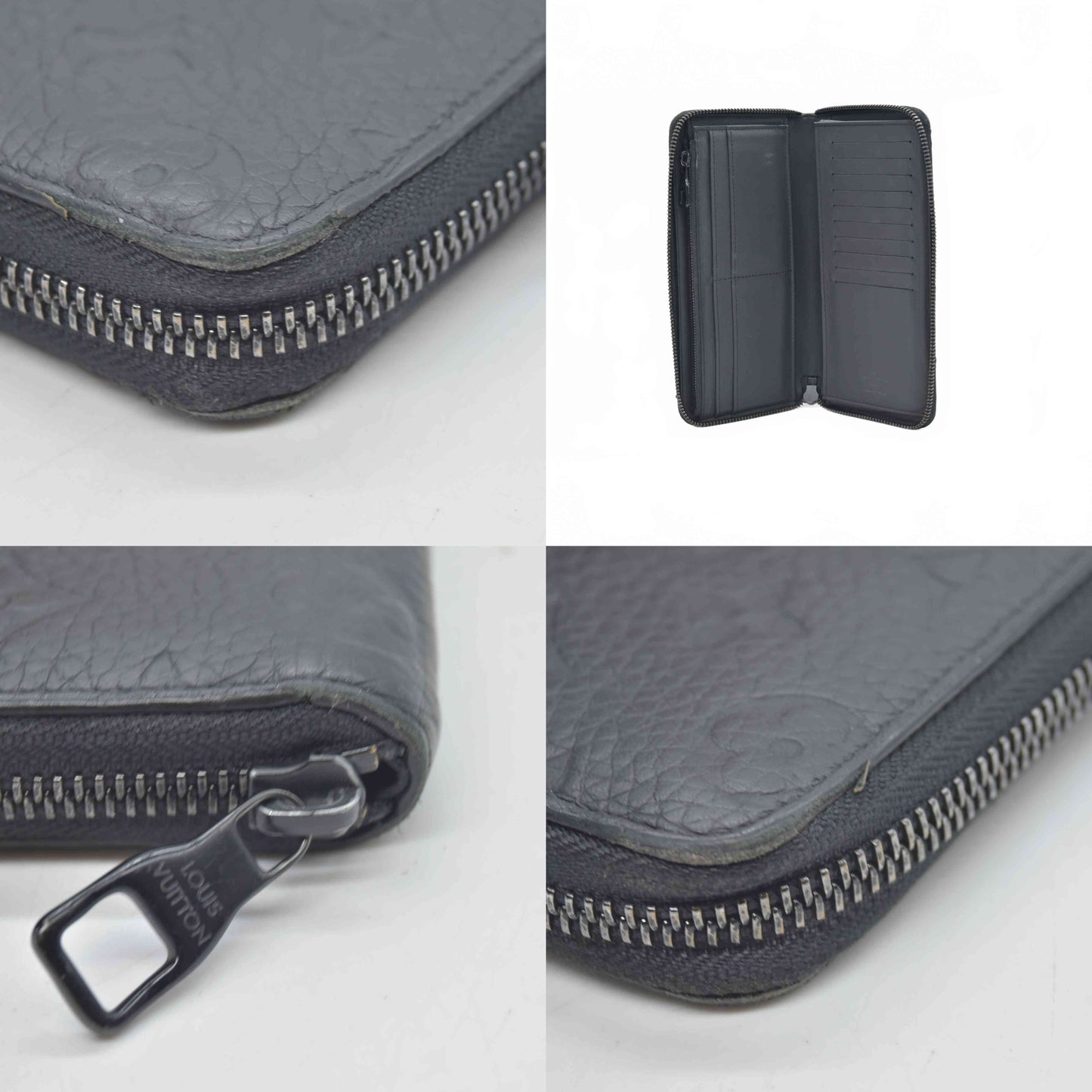 $1210 RFID Louis Vuitton Monogram Empreinte Vertical Zippy Round Long Wallet