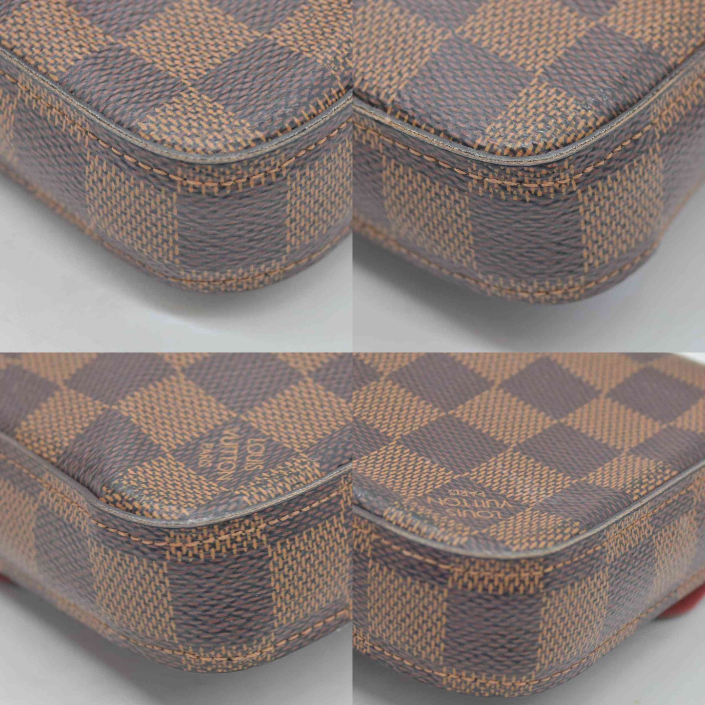 $1580 2018 Louis Vuitton Damier Ebene Pochette Felicie Chain Wallet MI1128