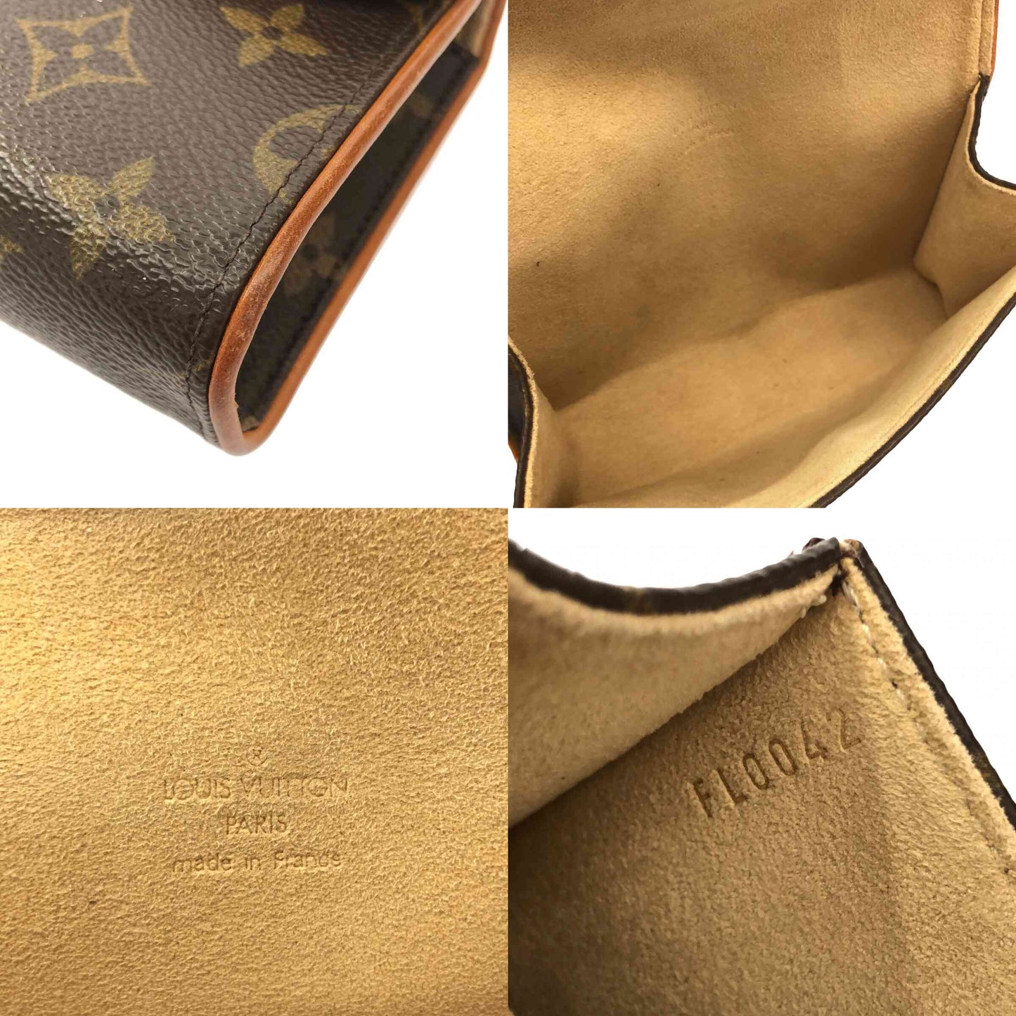 LOUIS VUITTON  Monogram Pochette Florentine FL0042