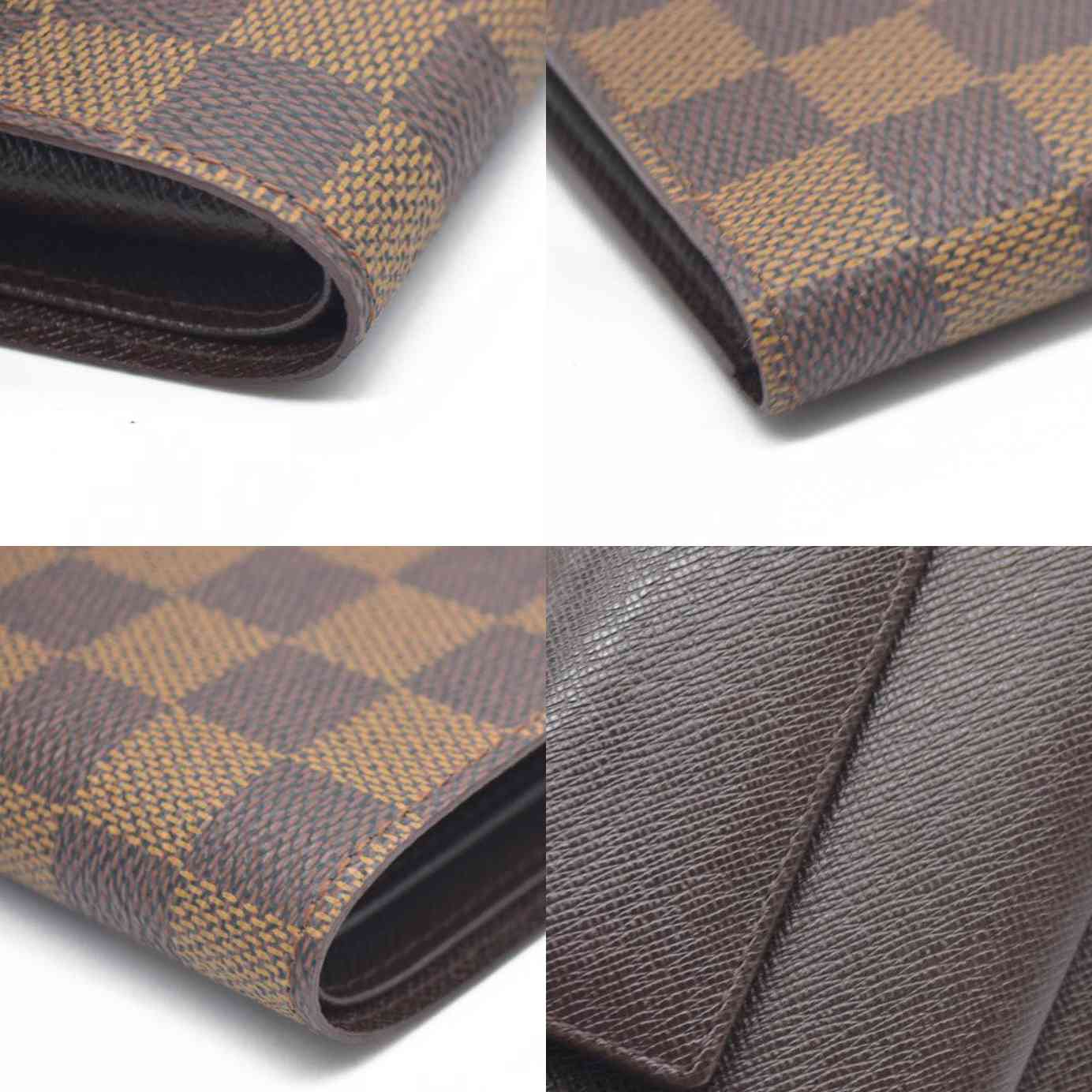 AUCTION $545 Louis Vuitton  Damier Ebene Marco Wallet CA0947