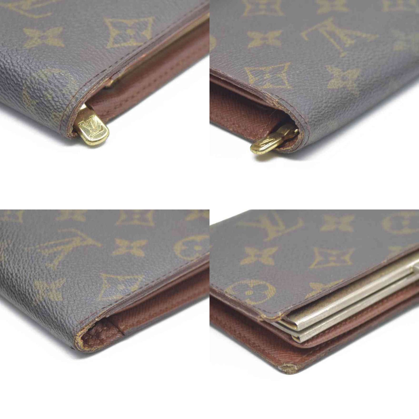 Louis Vuitton Monogram Continental French Purse Wallet SD0040 $720