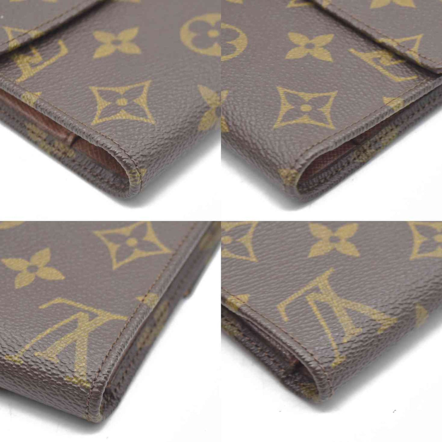 $605 1986 Louis Vuitton Monogram Passport Organizer Clutch CONSIGNMENT 864AN