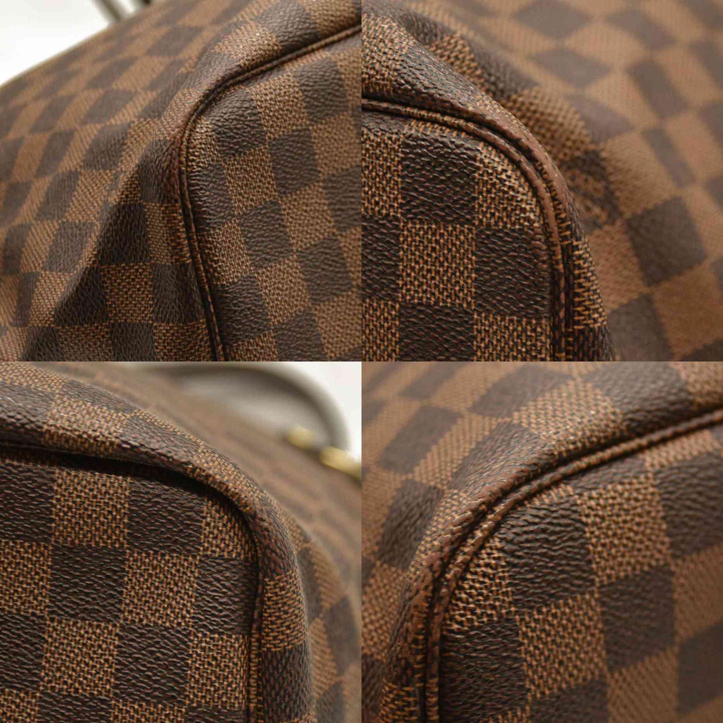 Louis Vuitton  Damier Ebene Neo Neverfull MM Rose Ballerine - Minor Stains on interior