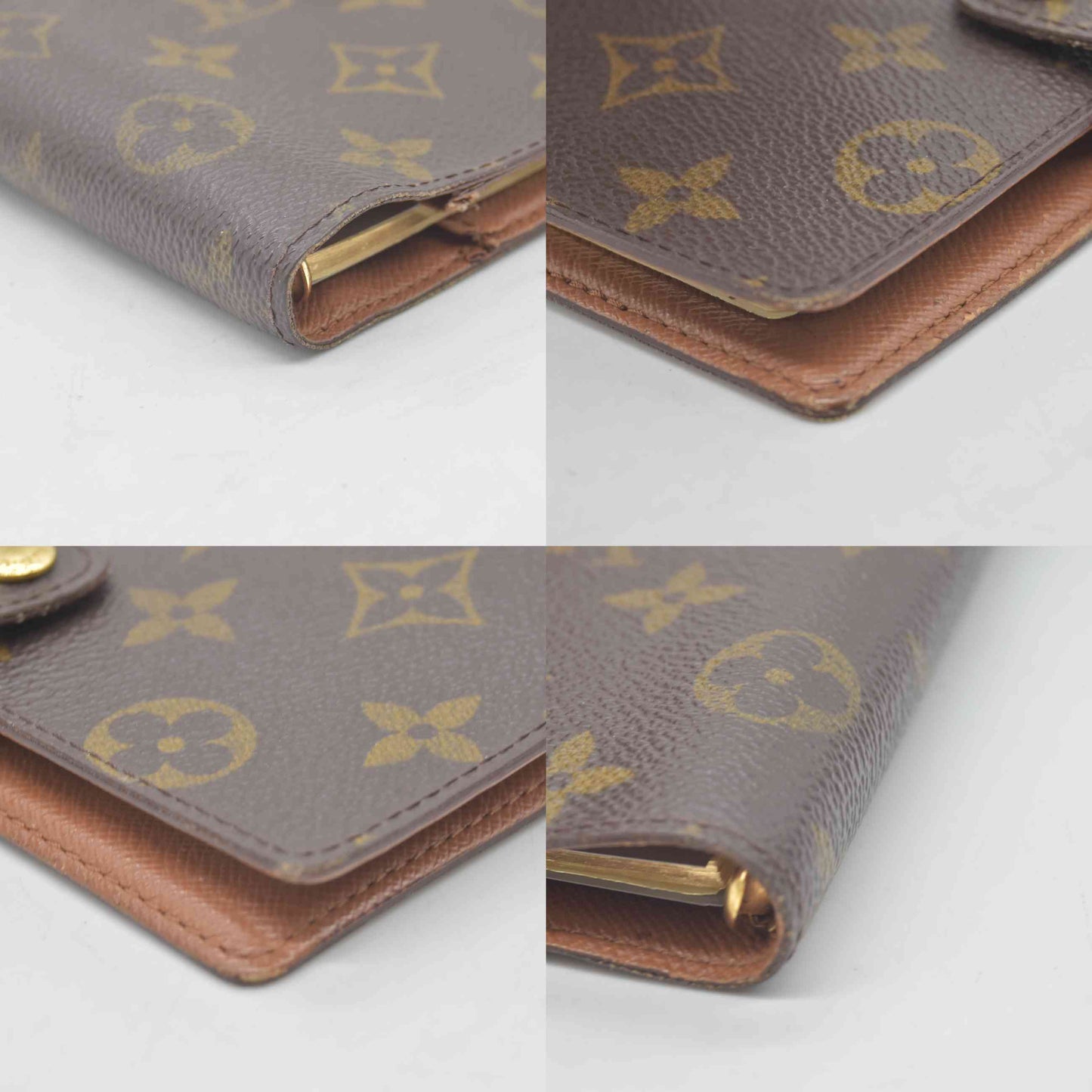 $815 2003 Louis Vuitton Monogram Porte Papier Zippe Wallet SP0083
