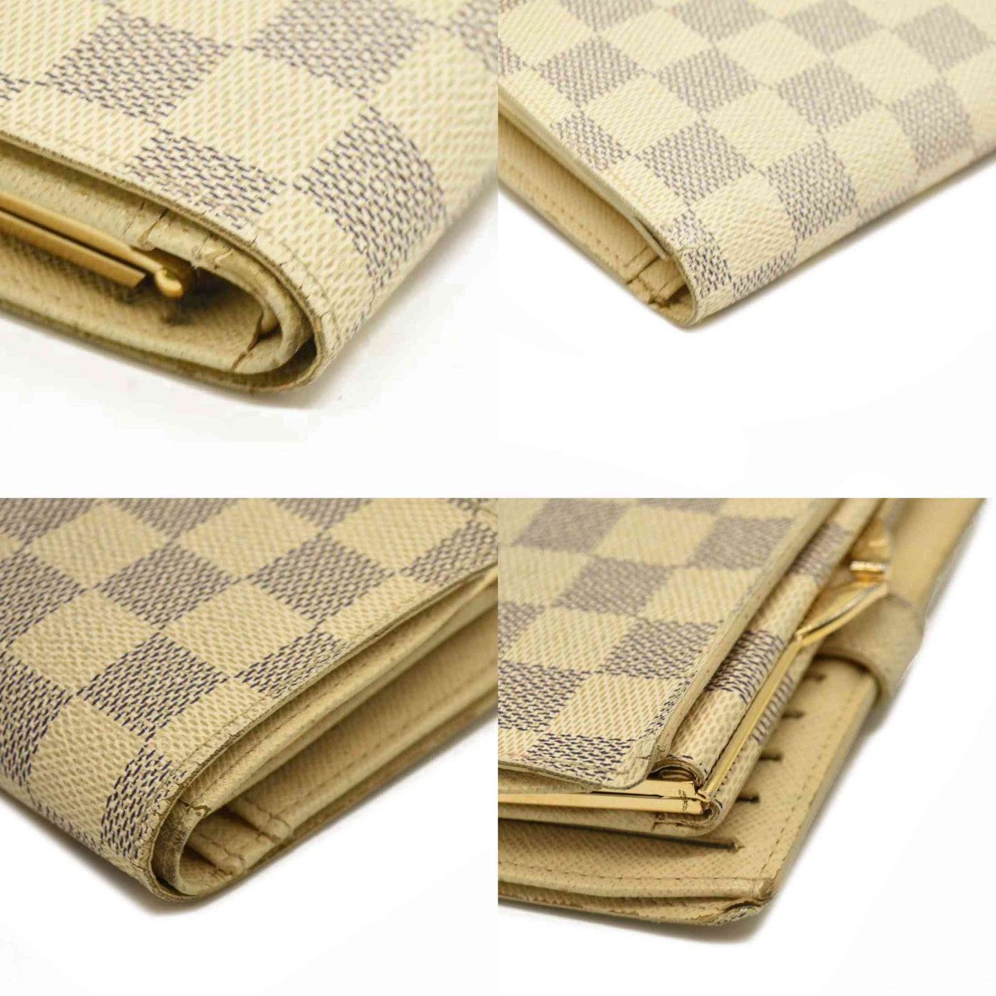 Louis Vuitton  Damier Azur French Purse Wallet MI1057