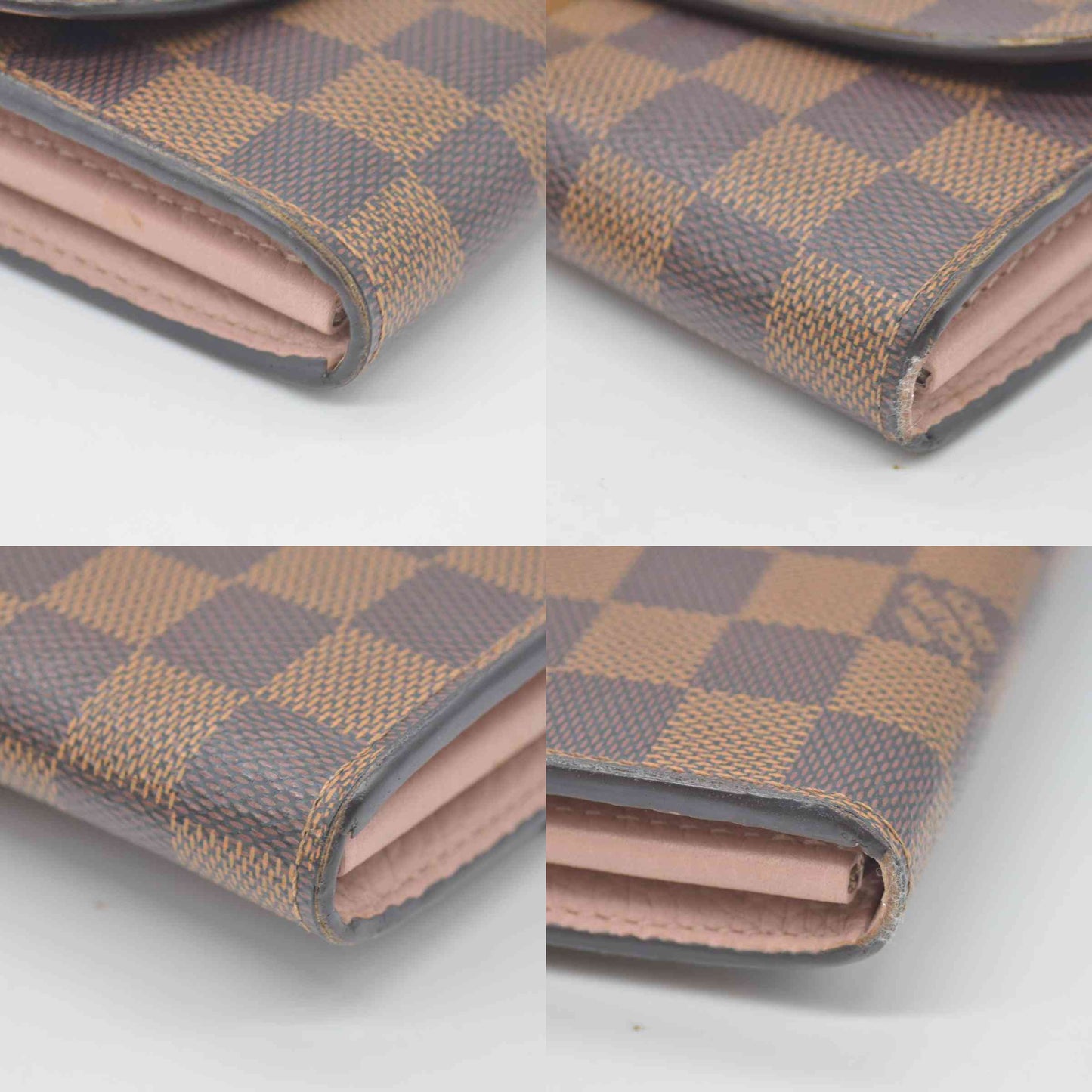 $1580 2018 Louis Vuitton Damier Ebene Croisette Wallet on Chain MI1178