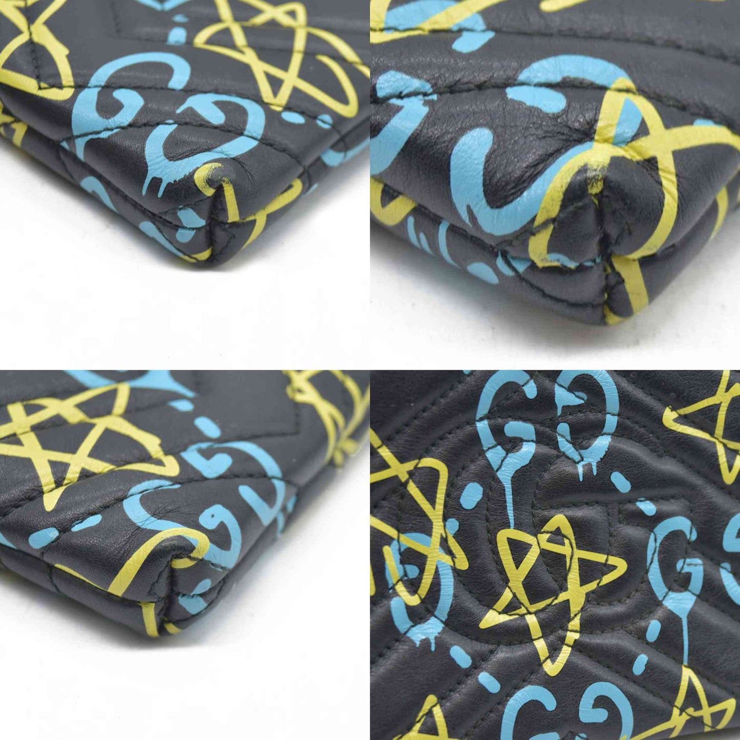 $1490 CONSIGNMENT Gucci Ghost Mini GG Marmont Crossbody Bag