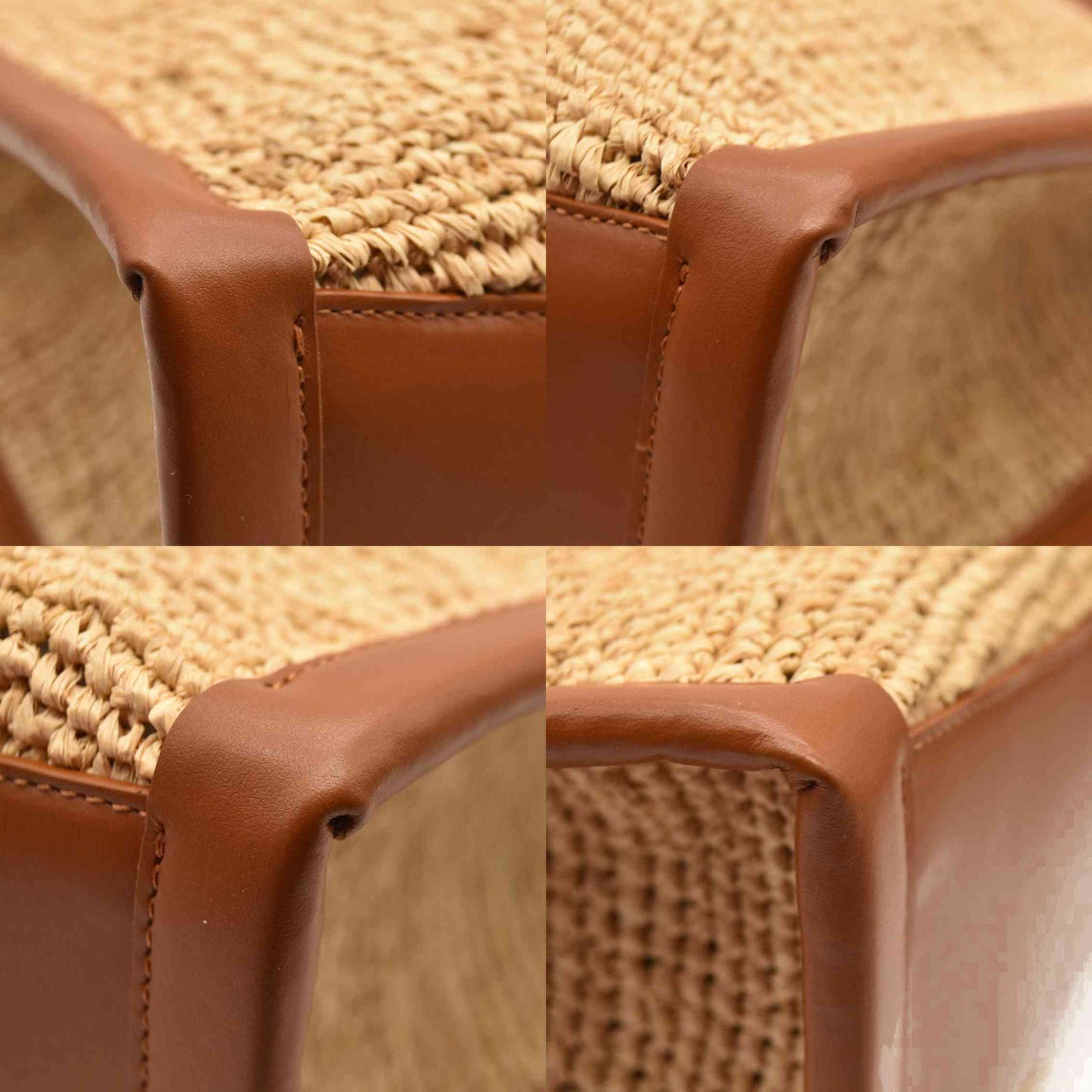 Christian Louboutin Small Raffia Calfskin By My Side Tote Natural Cuoio