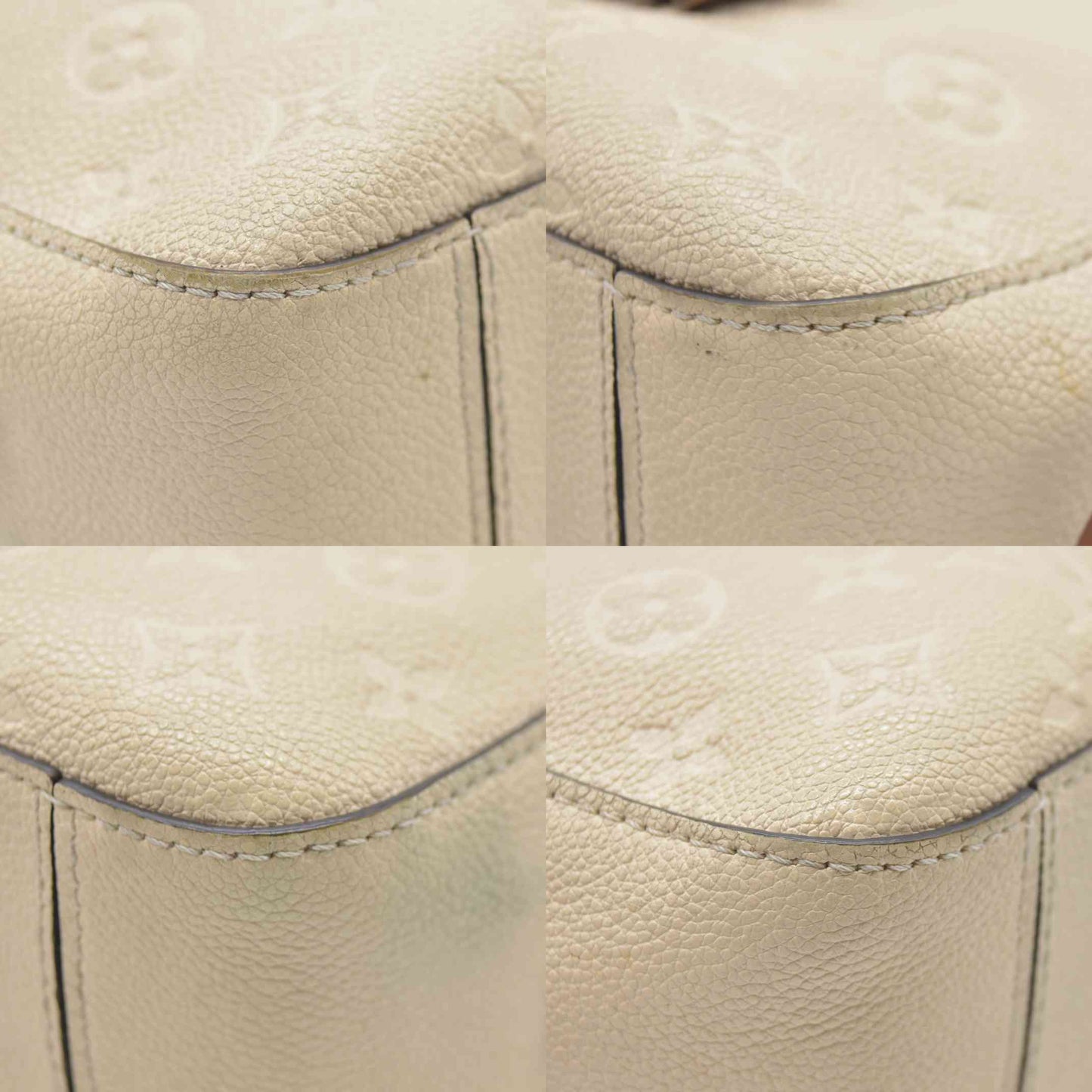 $1890 LOUIS VUITTON  Empreinte Saintonge Creme CA0169