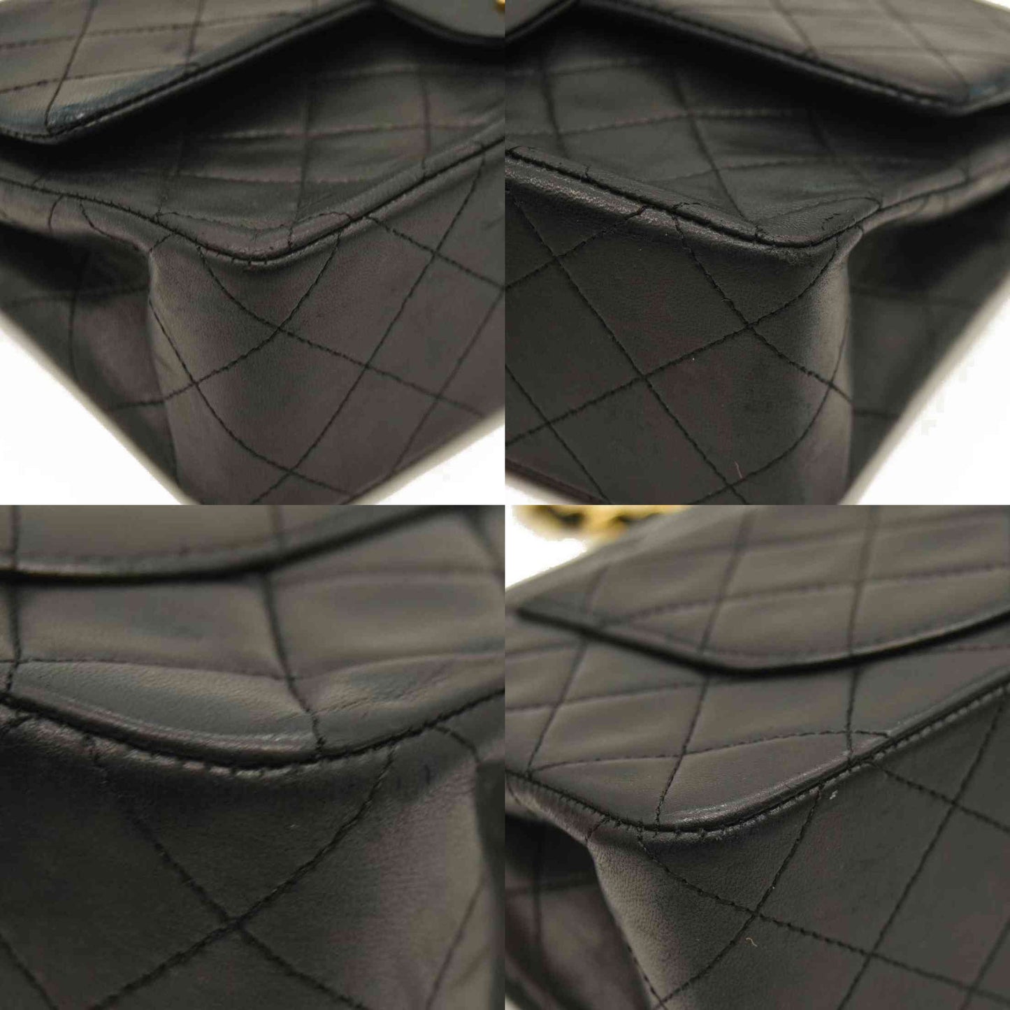 CHANEL Lambskin Quilted Small Double Flap Black 9 Series