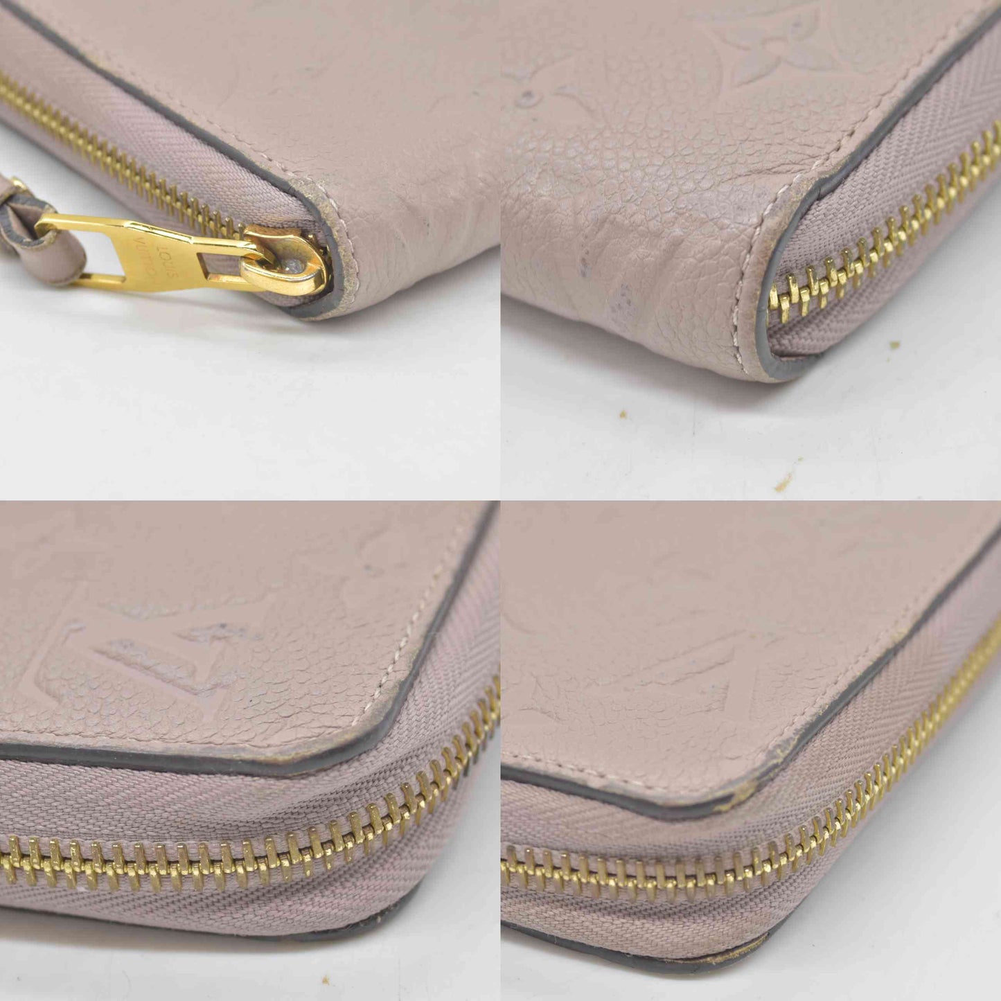 $1140 2016 Louis Vuitton Empreinte Zippy Wallet Taupe Glace TH2176