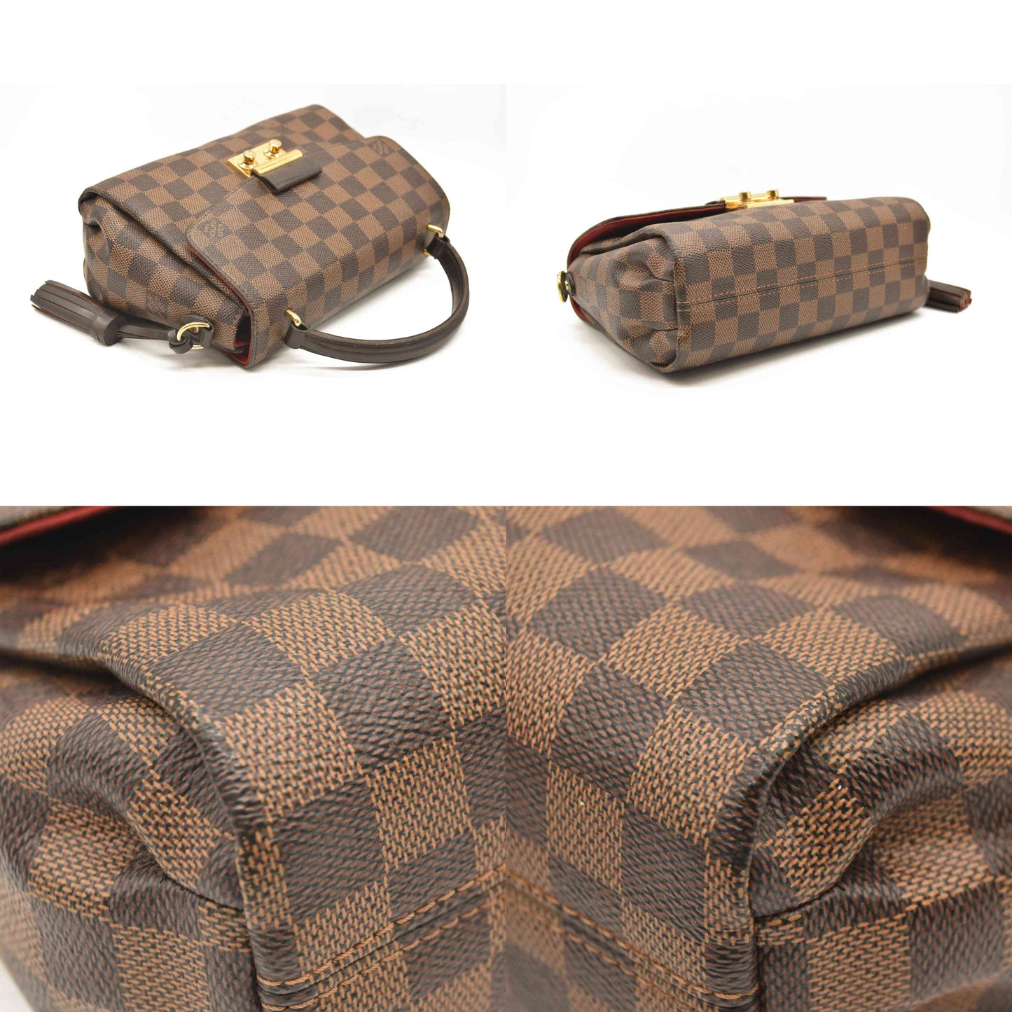 LOUIS VUITTON Damier Ebene Croisette