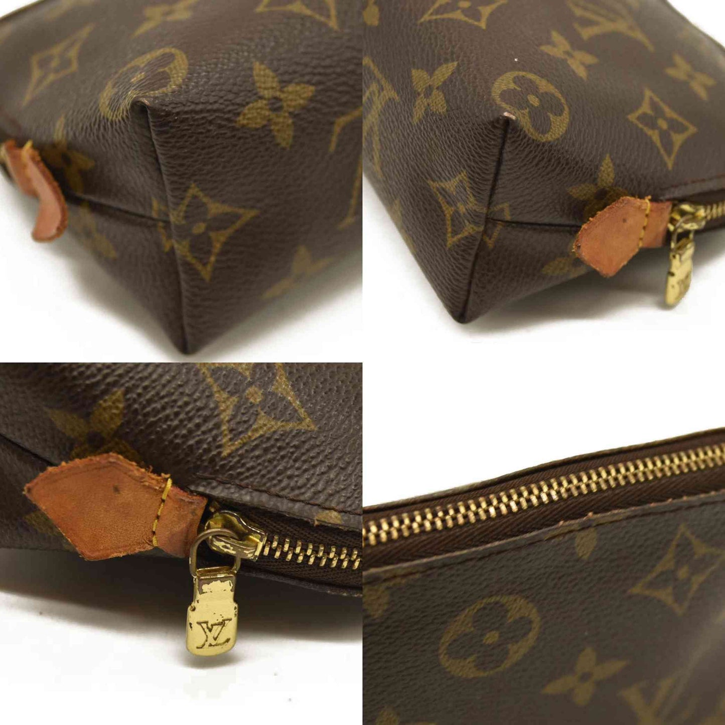 Louis Vuitton  Monogram Cosmetic Pouch France Minor wear near interior zipper