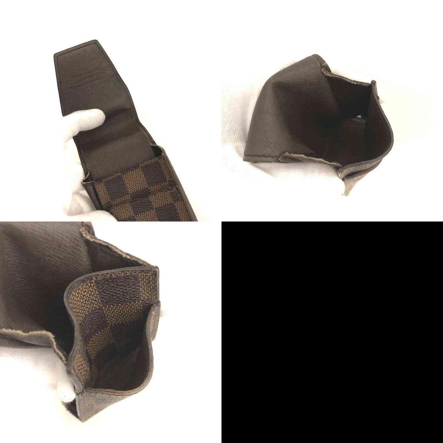 Louis Vuitton Damier Cigarette Tobacco Case Brown CT0182