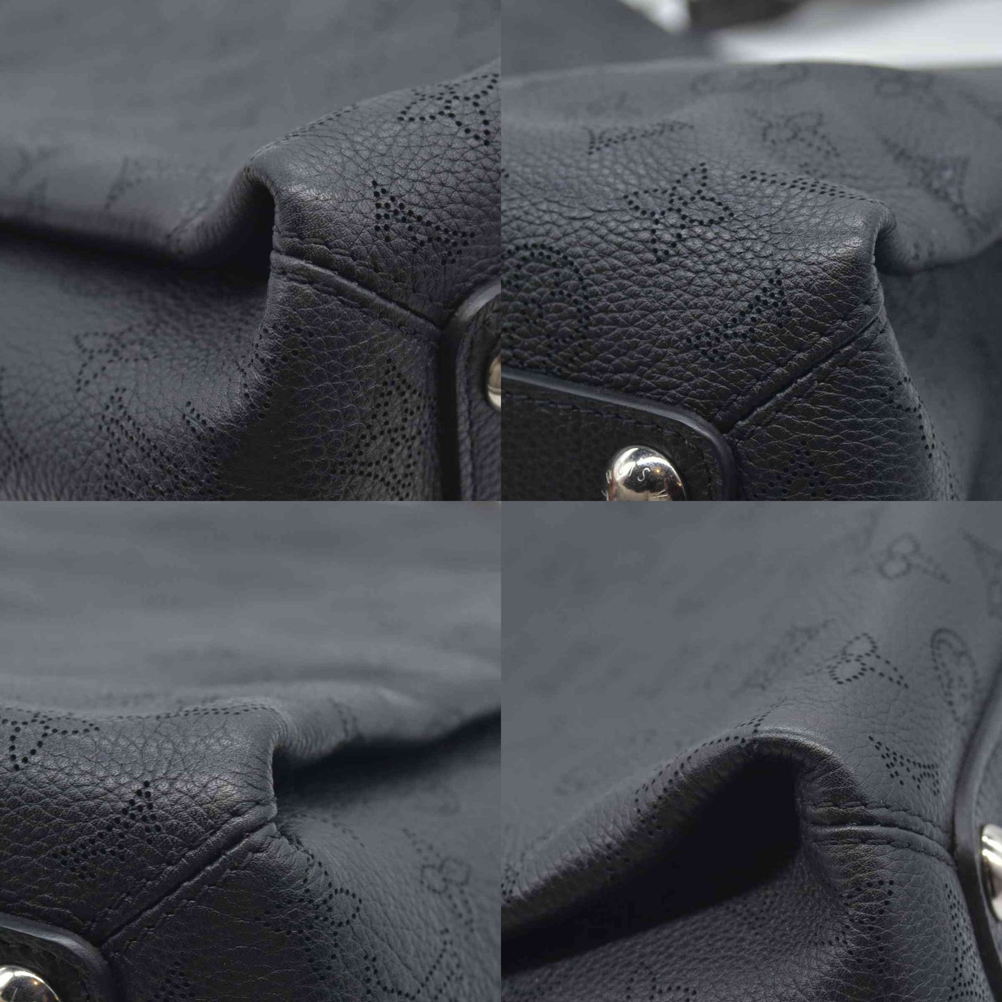 $4400 Louis Vuitton Mahina Babylone GM Black AH0178
