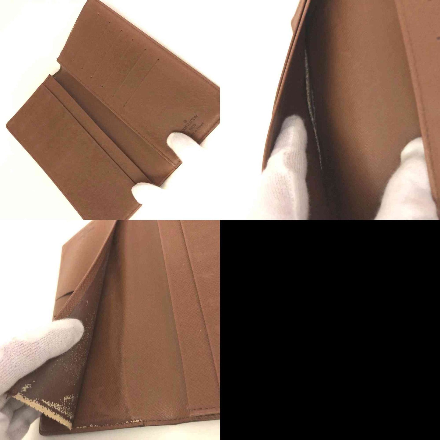 $710 1999 Louis Vuitton Monogram Porte Checkbook Holder Long Wallet MI0919