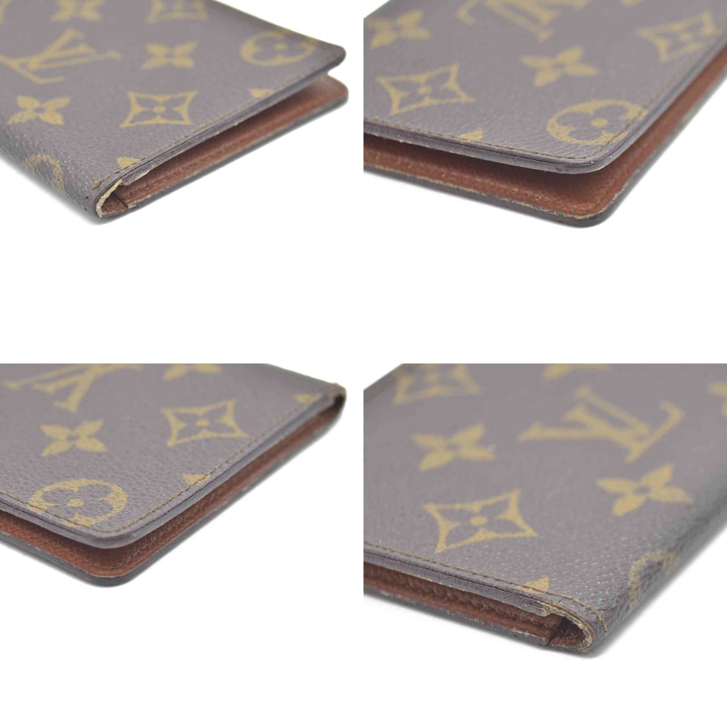 Louis Vuitton Monogram Porte 2 Cartes Vertical Pass Card Case Brown  881A2