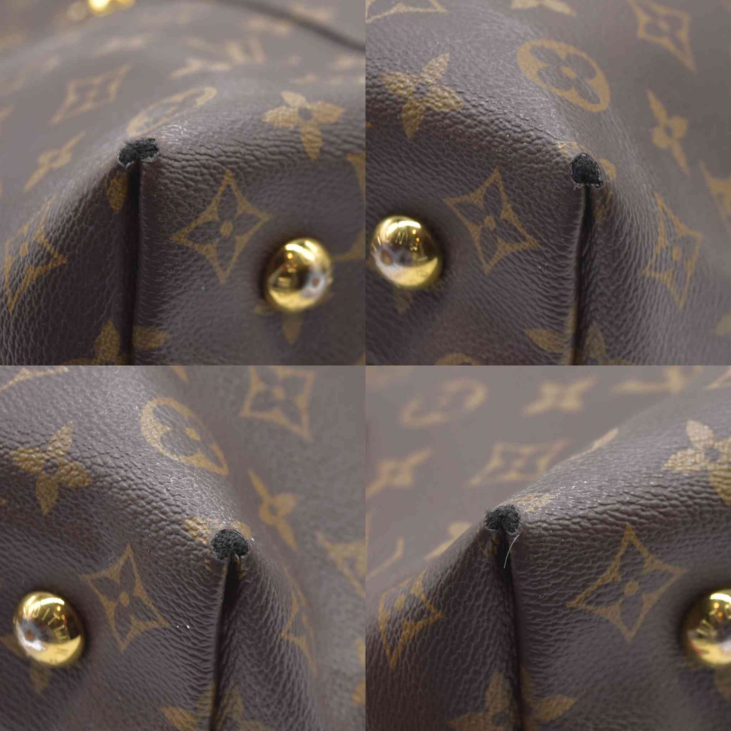 $1960 Louis Vuitton Melie Brown Monogram Canvas Shoulder Bag Hobo Satchel 2017 SD3117