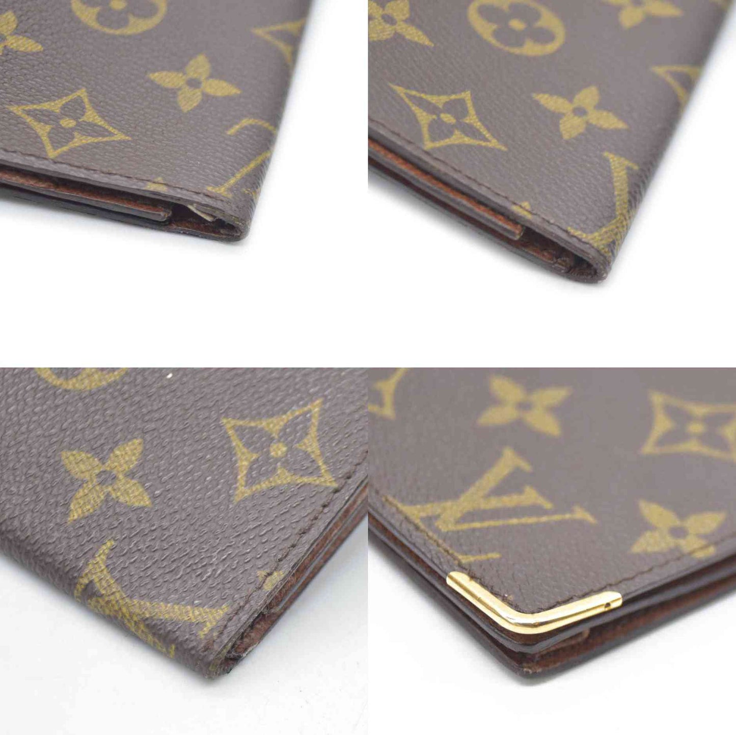 Louis Vuitton Monogram Long Bifold Wallet Brown 874CT